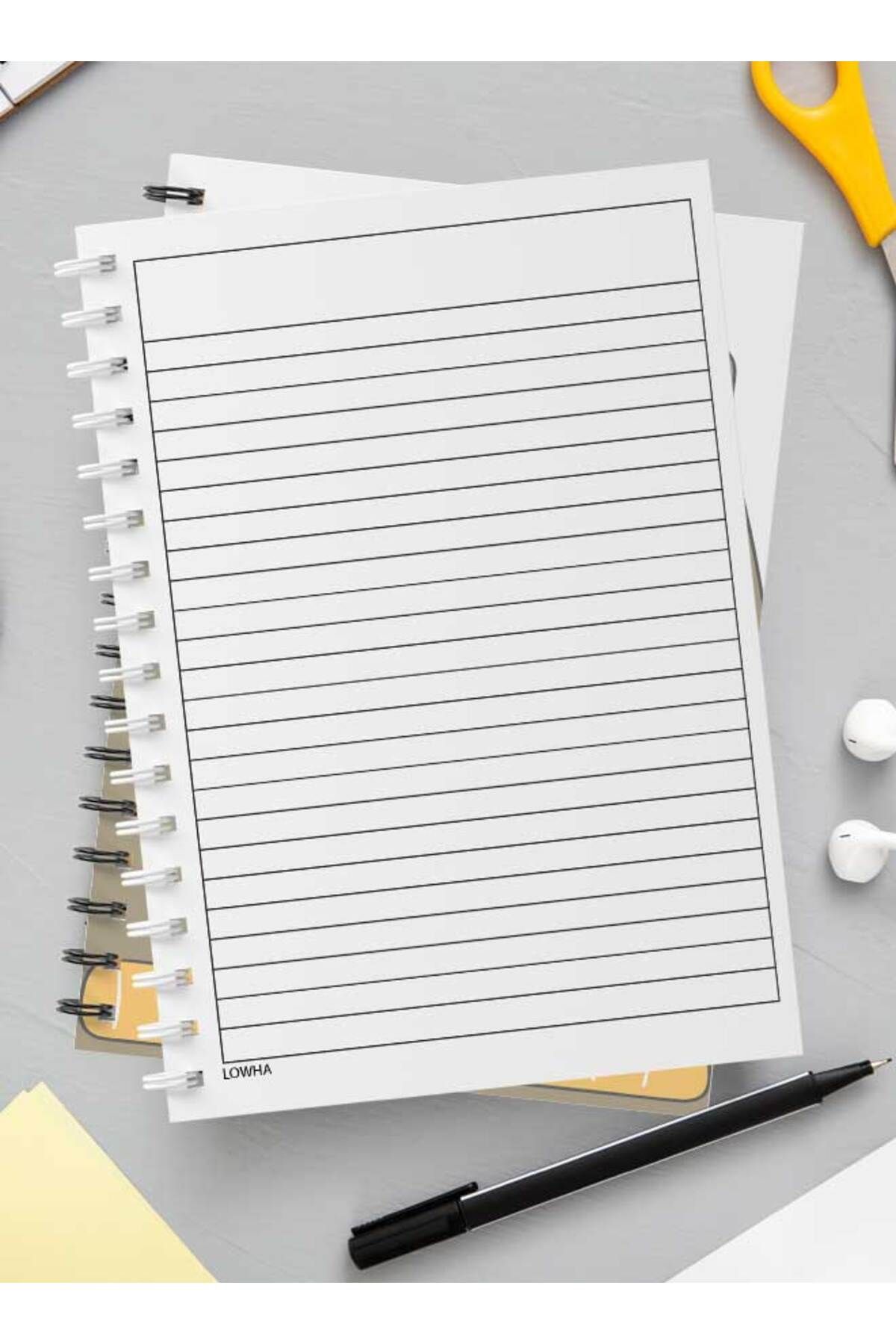 LOWHA-Spiral Notebook with Front and Back Hard Covers Featuring Hey with Animal Drawing Design 3