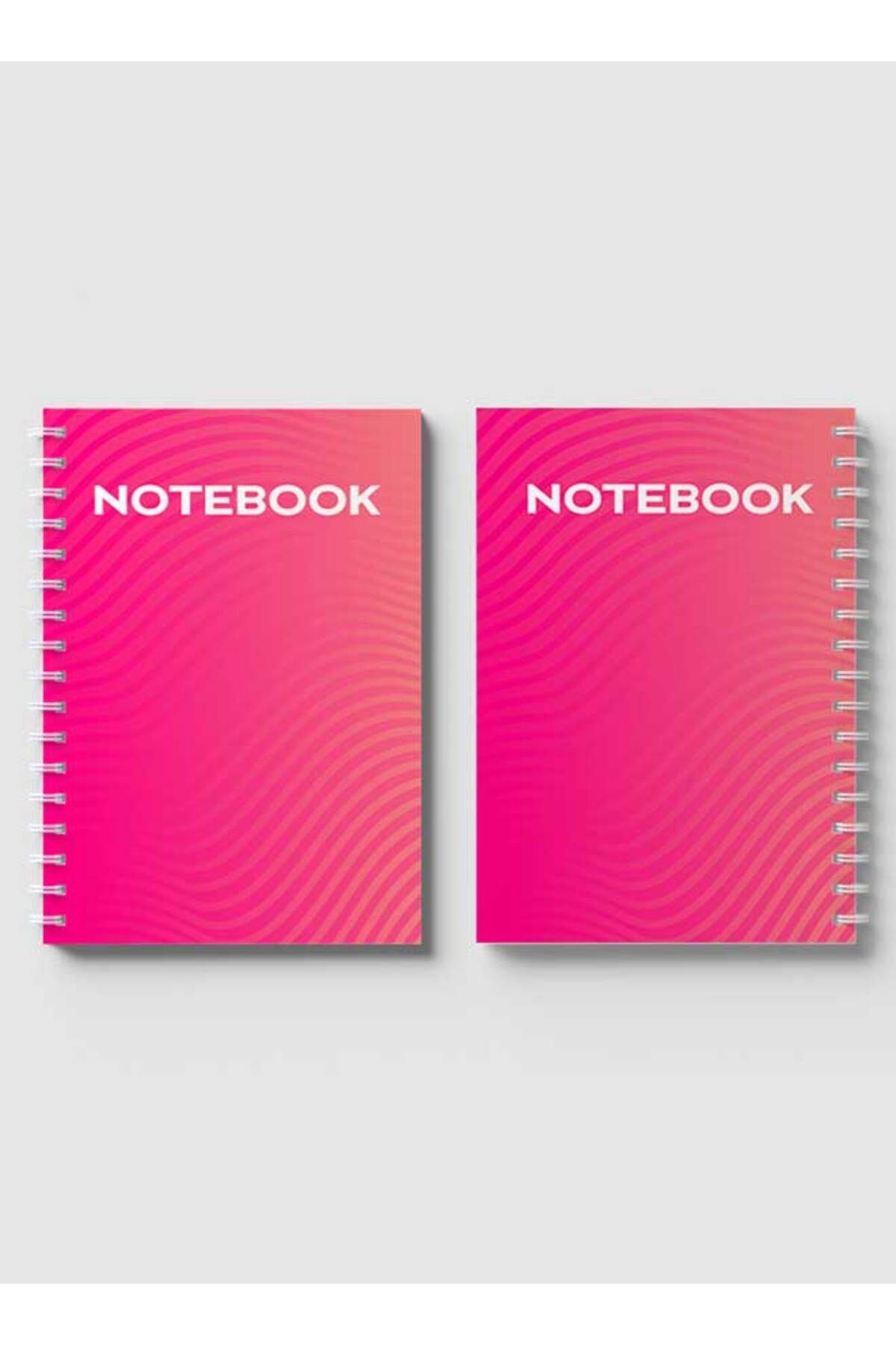 LOWHA-Spiral Notebook with Front and Back Hard Covers Featuring Abstract Design 4