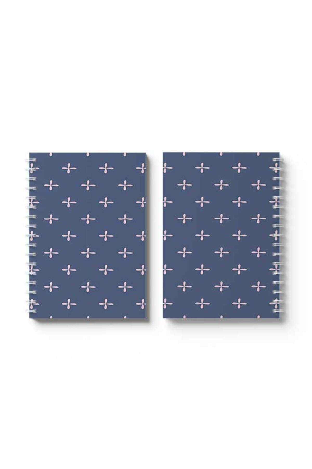 LOWHA-Spiral Notebook with Front and Back Hard Covers Featuring Floral Pattern Design 4
