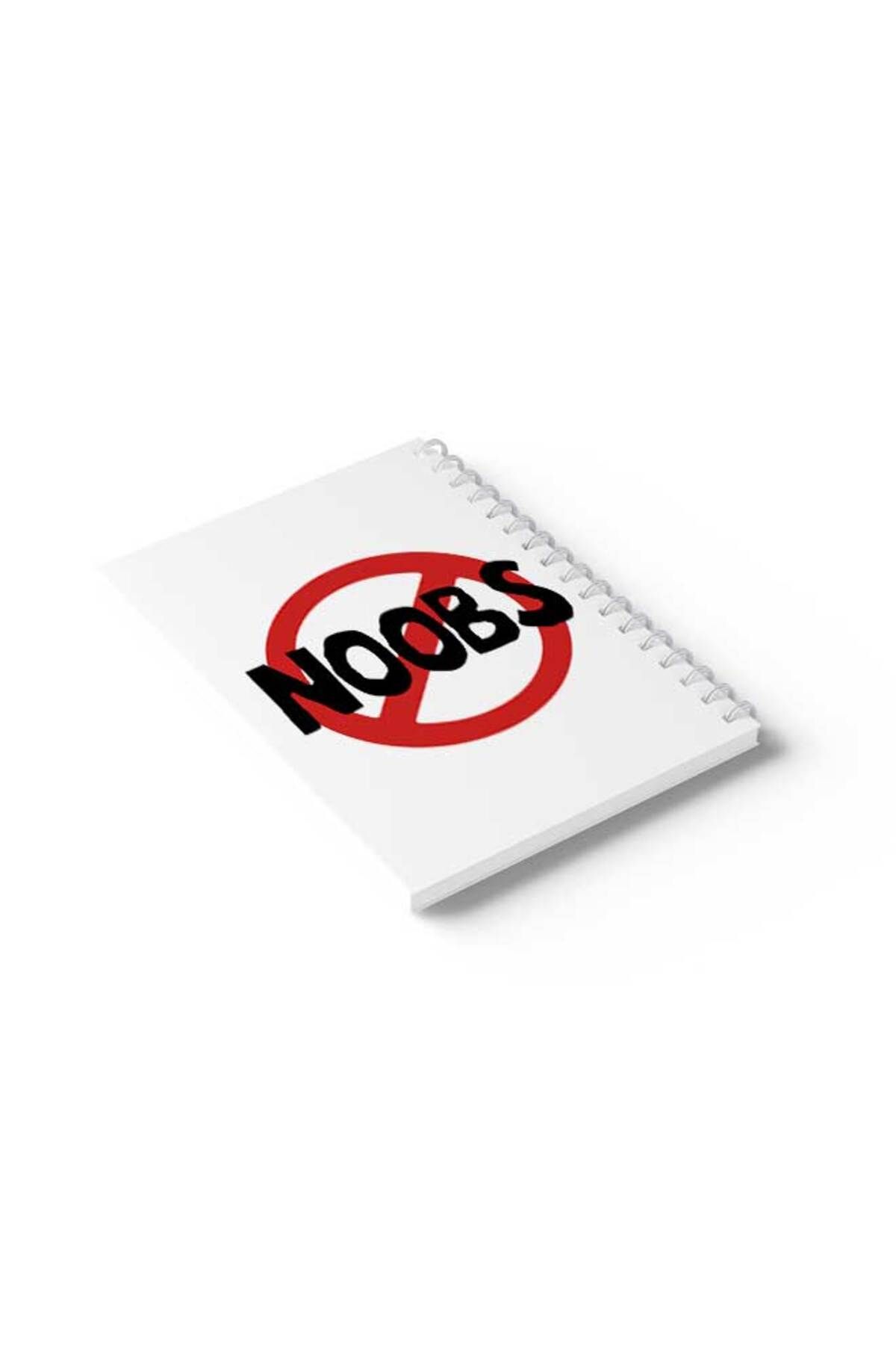 LOWHA-Spiral Notebook with Front and Back Hard Covers Featuring Noobs Design 6