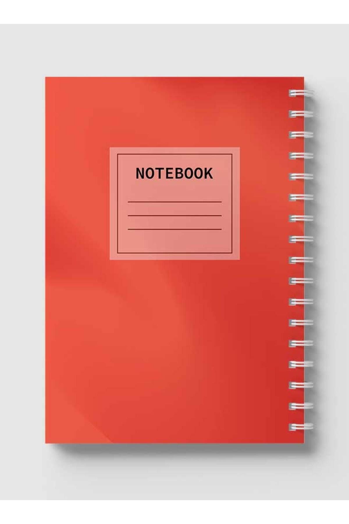 LOWHA-Spiral Notebook with Front and Back Hard Covers Featuring Minimalist Gradient Design 5