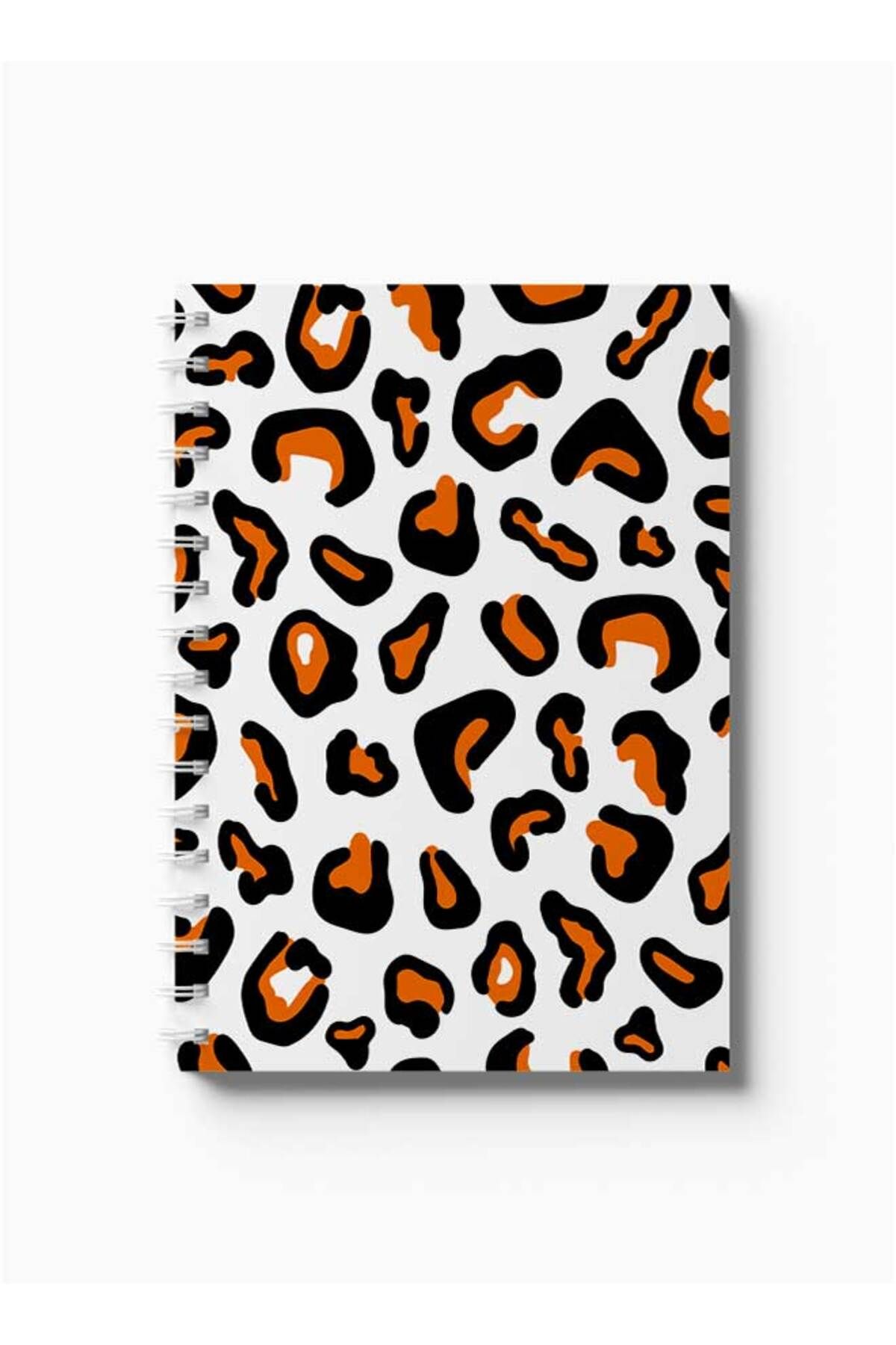 LOWHA-Spiral Notebook with Front and Back Hard Covers Featuring Cheetah Print Design 5
