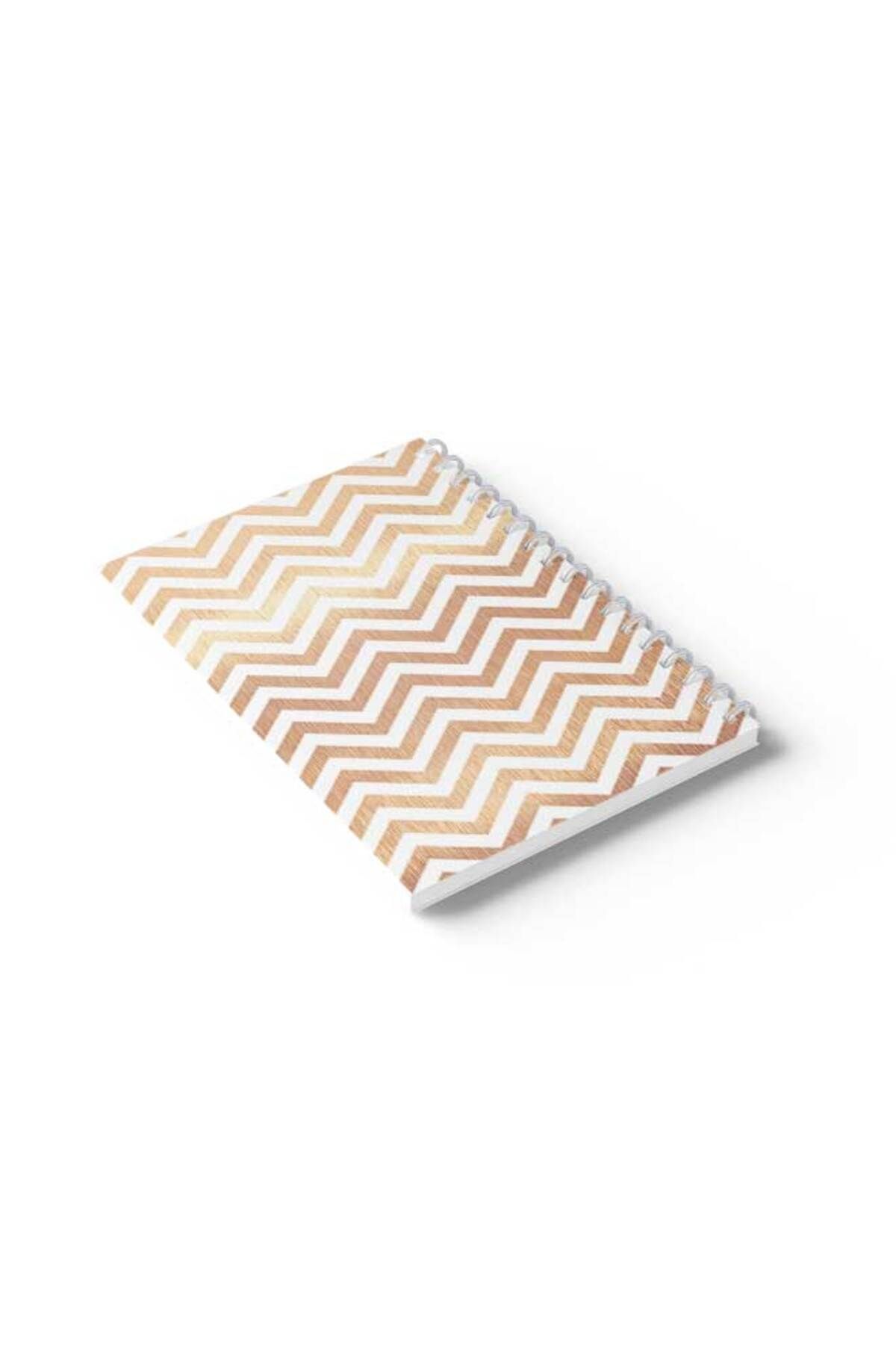 LOWHA-Spiral Notebook with Front and Back Hard Covers Featuring Zig Zag Design 6