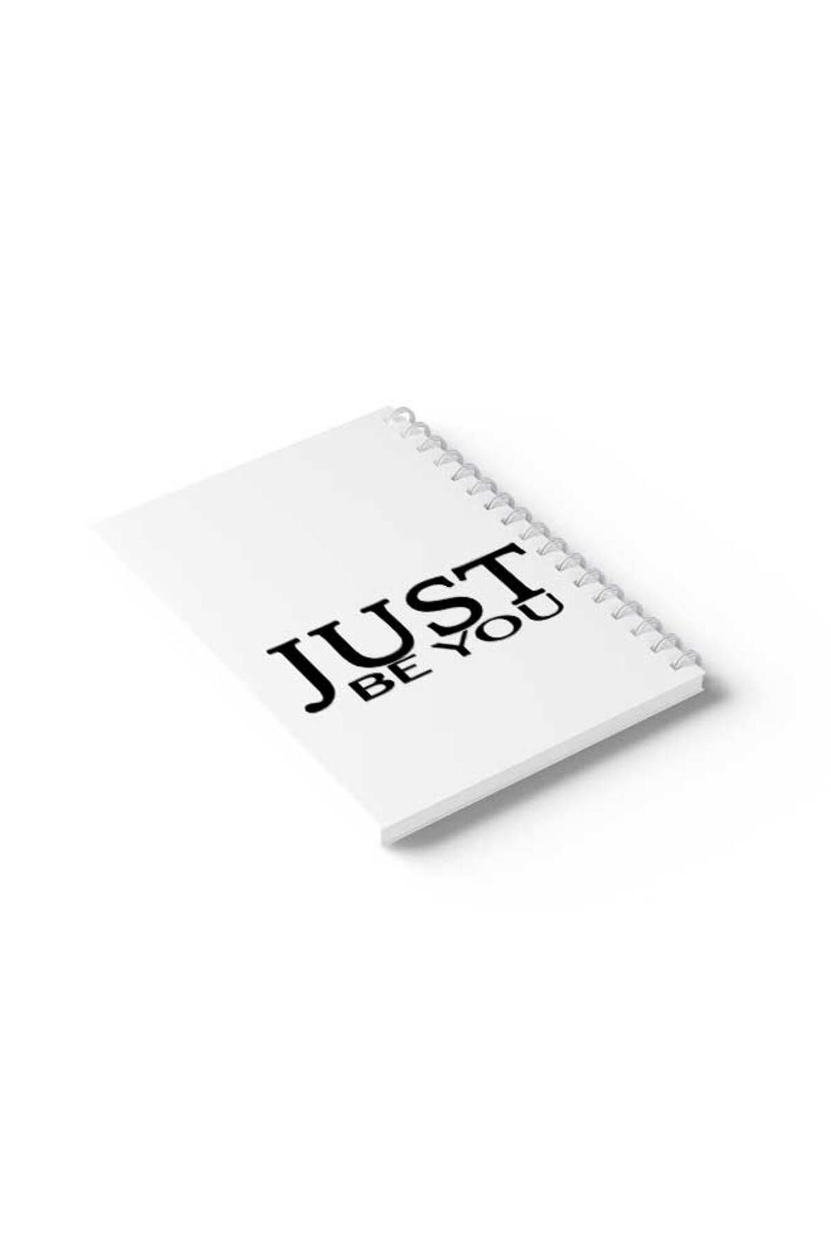 LOWHA-Spiral Notebook with Front and Back Hard Covers Featuring Just Be You Design 6