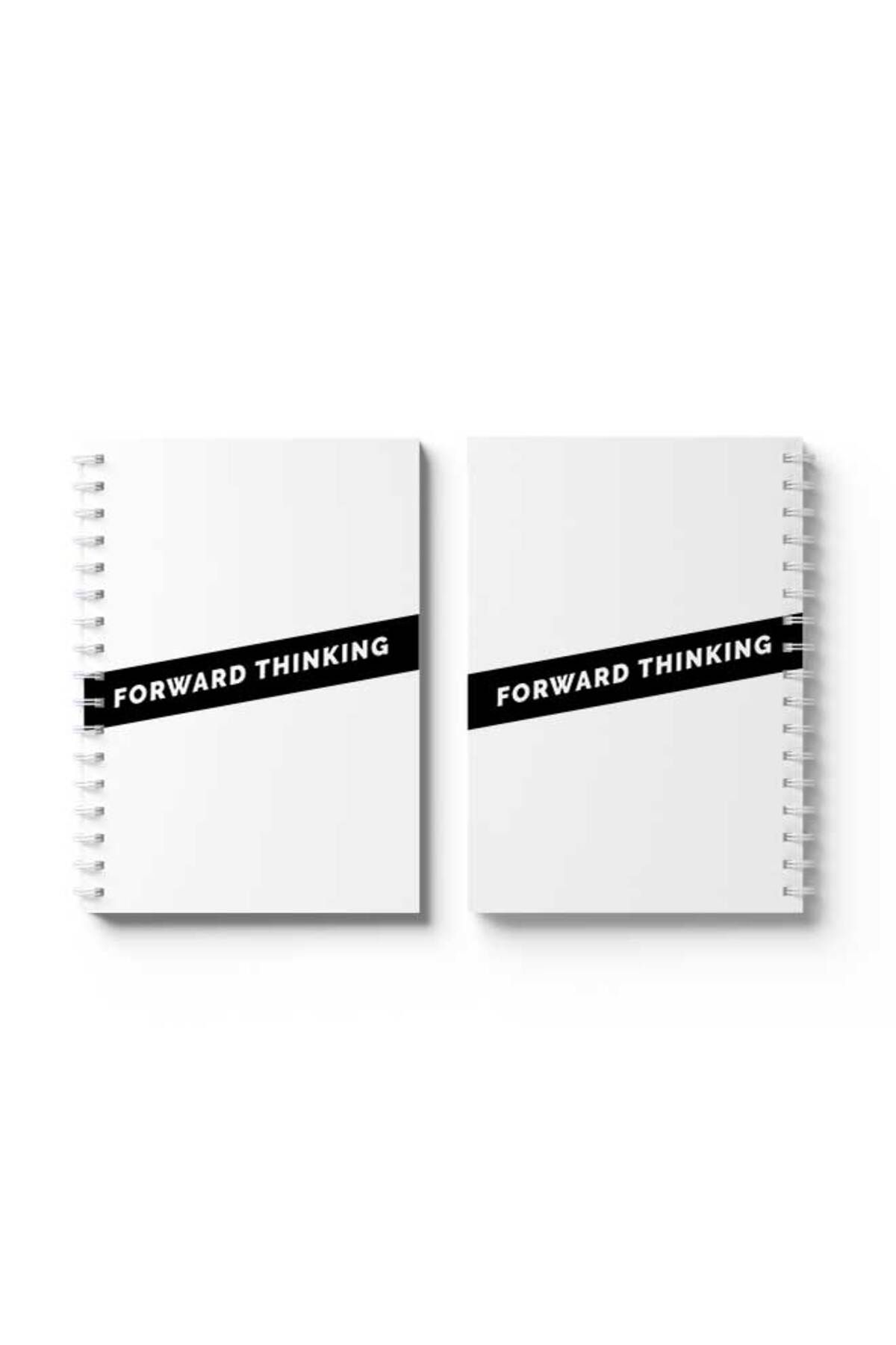 LOWHA-Spiral Notebook with Front and Back Hard Covers Featuring Forward Thinking Design 4