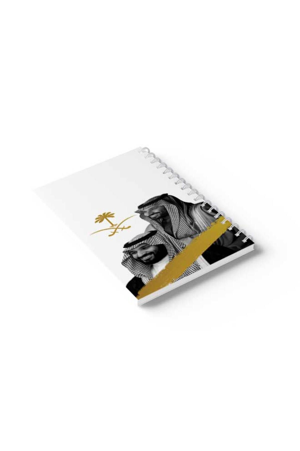 LOWHA-Spiral Notebook with Front and Back Hard Covers Featuring the Leader Mohamed Bin Salman Design 6