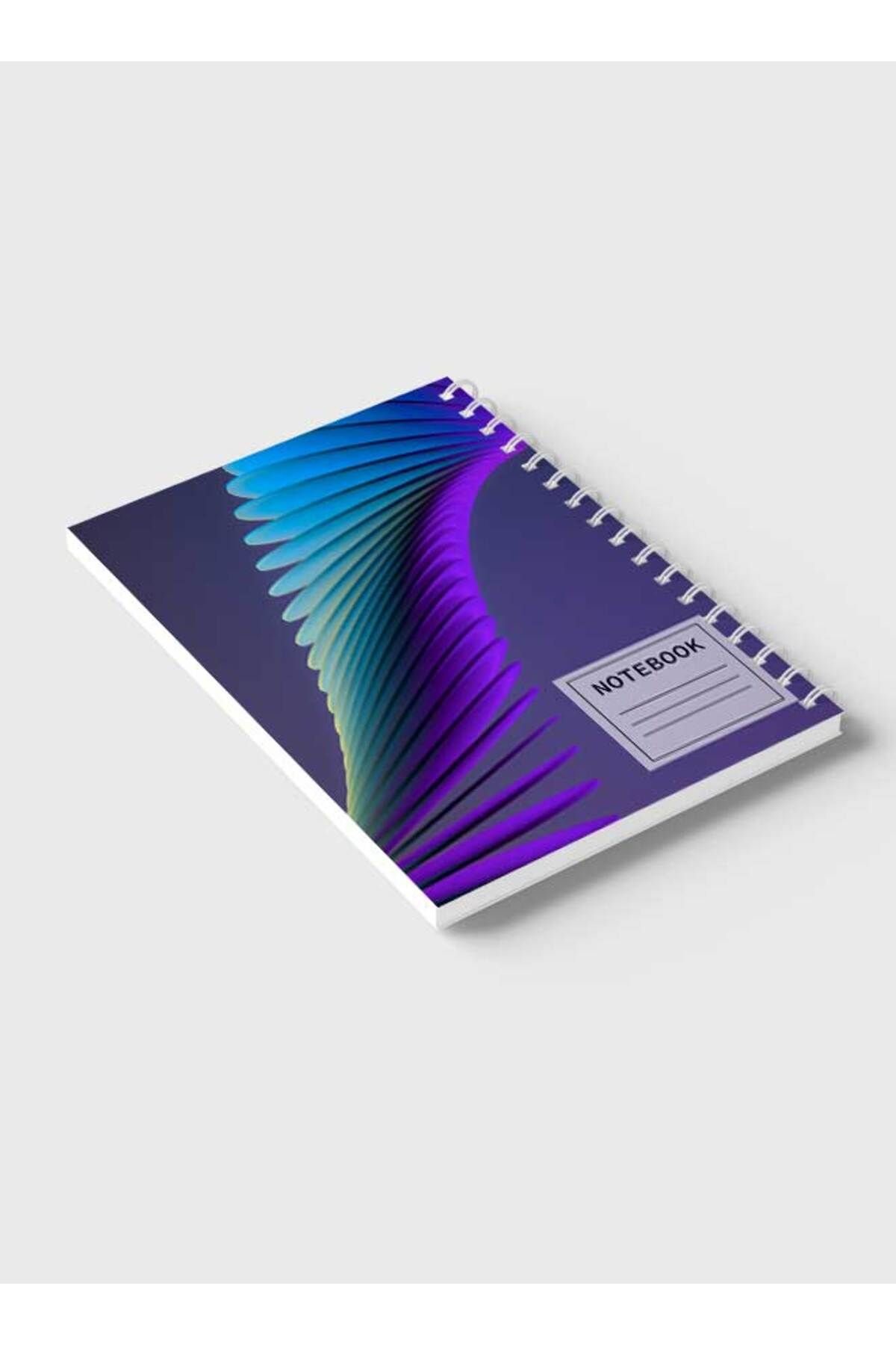 LOWHA-Spiral Notebook with Front and Back Hard Covers Featuring Spiral Stack Design 6