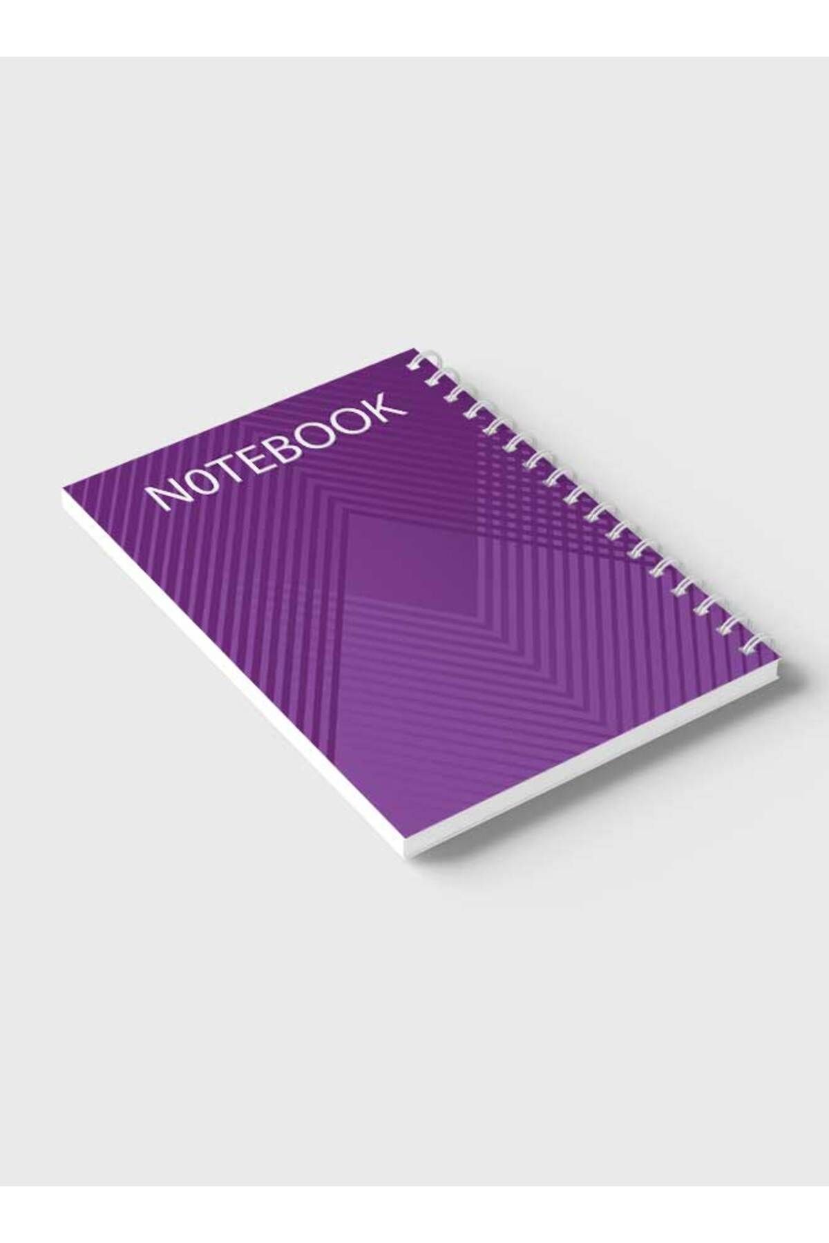 LOWHA-Spiral Notebook with Front and Back Hard Covers Featuring Abstract Design 6