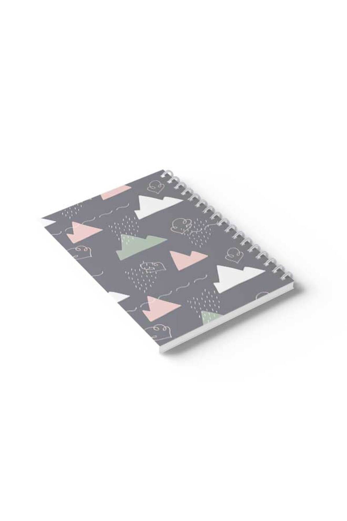 LOWHA-Spiral Notebook with Front and Back Hard Covers Featuring Rain Design 6