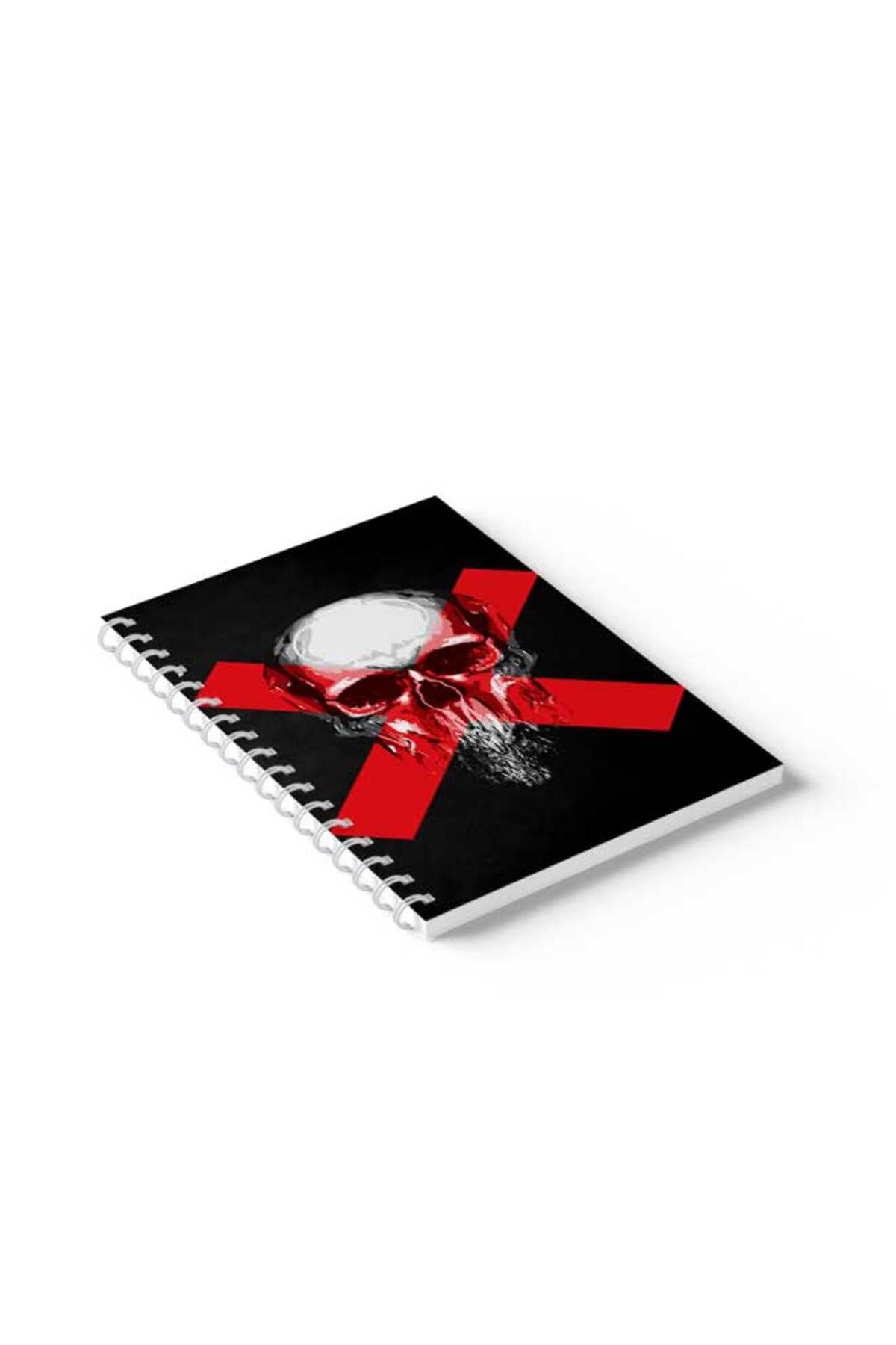 LOWHA-Spiral Notebook with Front and Back Hard Covers Featuring Danger Design 2