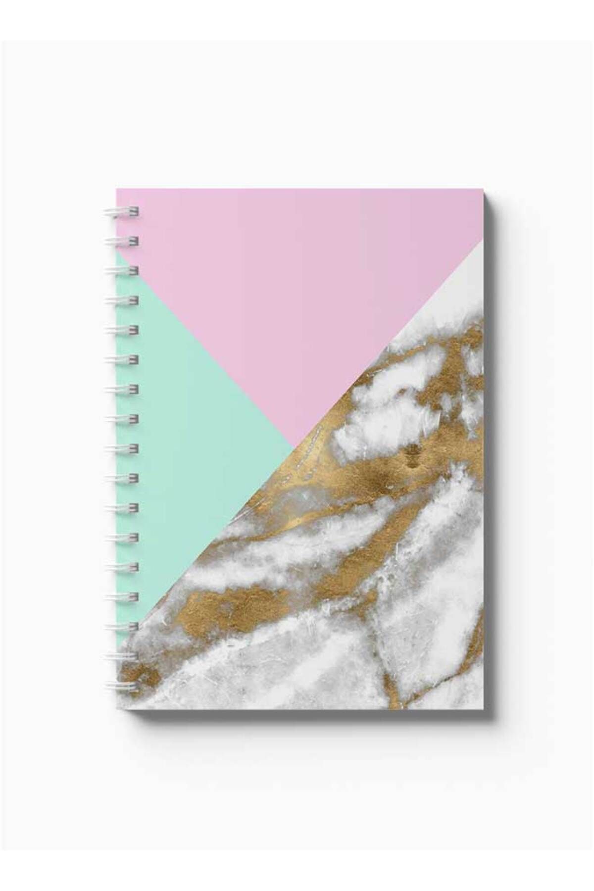 LOWHA-Spiral Notebook with Front and Back Hard Covers Featuring Colourful Design 5