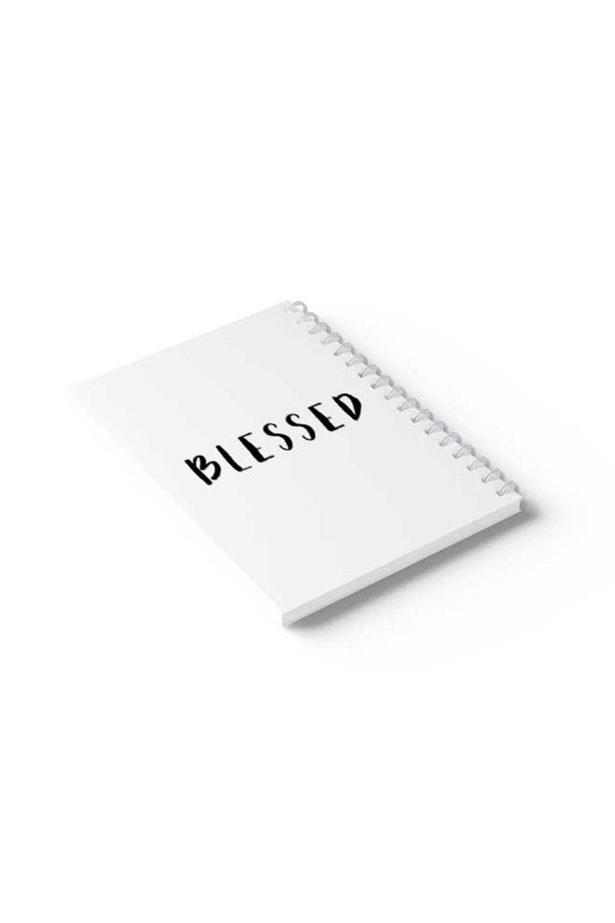 LOWHA-Spiral Notebook with Front and Back Hard Covers Featuring Blessed Design 6