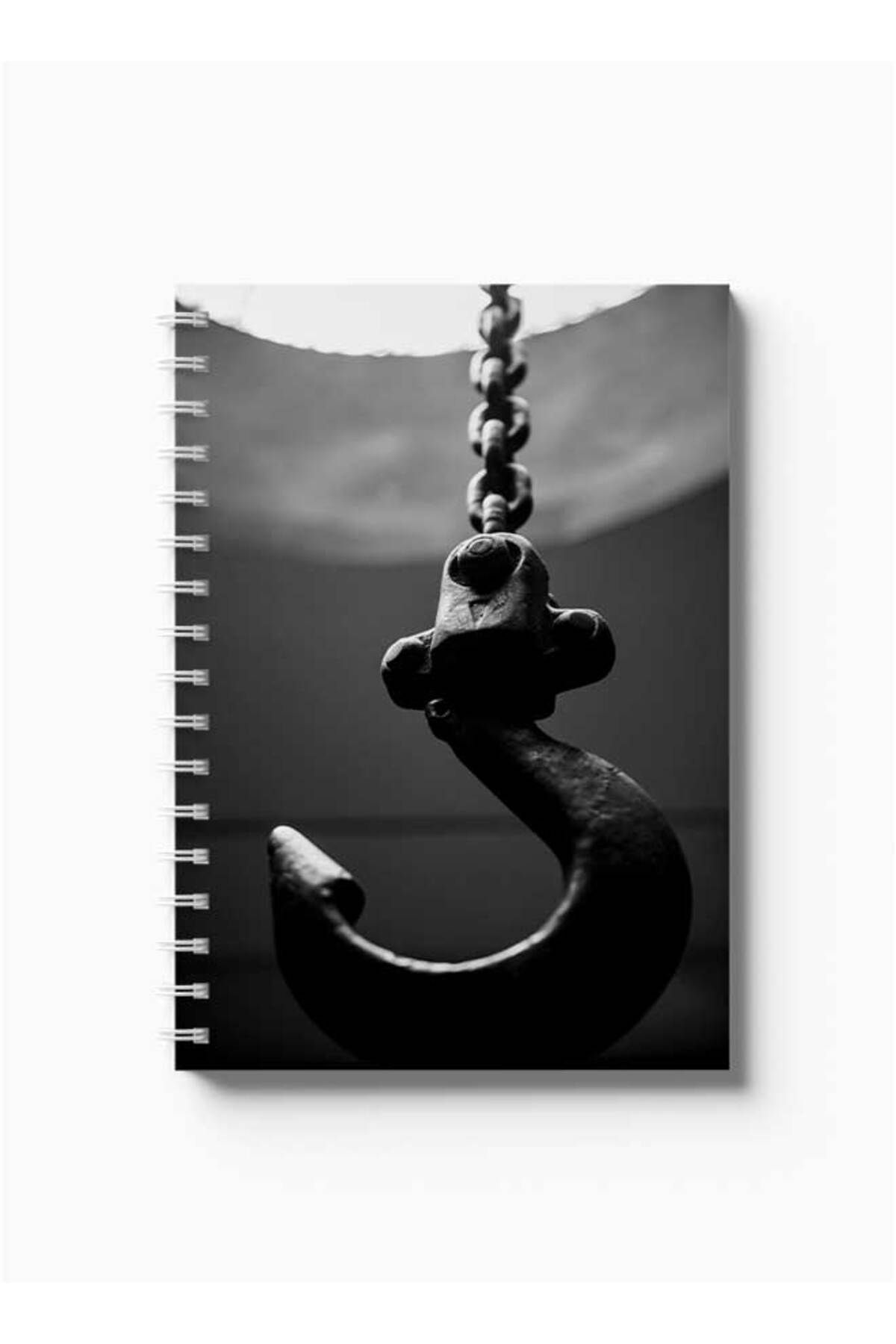 LOWHA-Spiral Notebook with Front and Back Hard Covers Featuring Hook Design 5