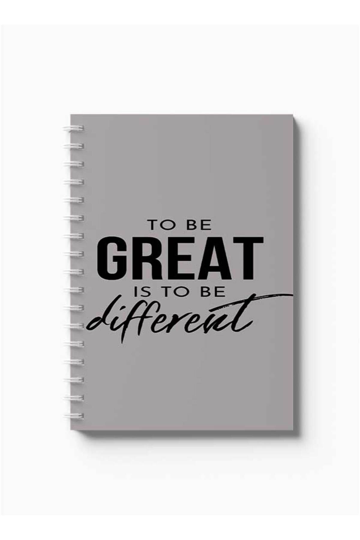 LOWHA-Spiral Notebook with Front and Back Hard Covers Featuring to Be Great Design 5