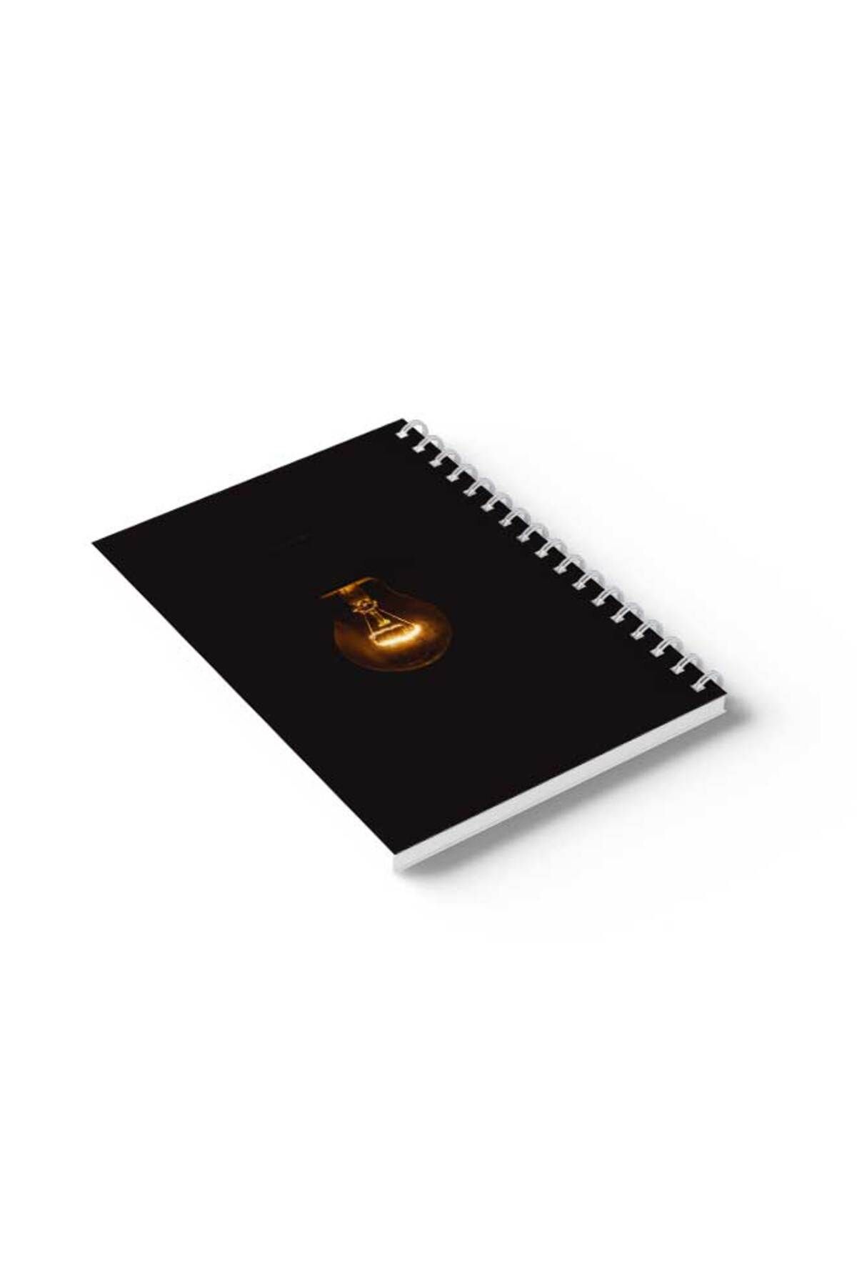 LOWHA-Spiral Notebook with Front and Back Hard Covers Featuring Lamp Design 6