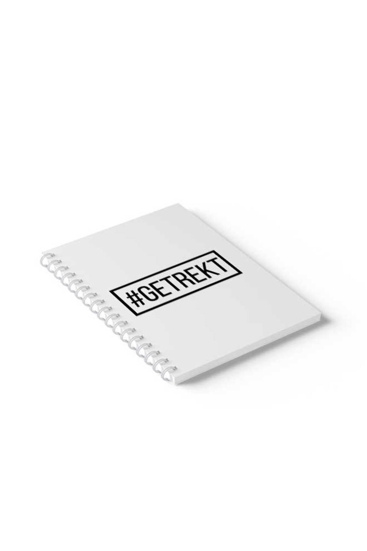 LOWHA-Spiral Notebook with Front and Back Hard Covers Featuring Getrekt Design 2