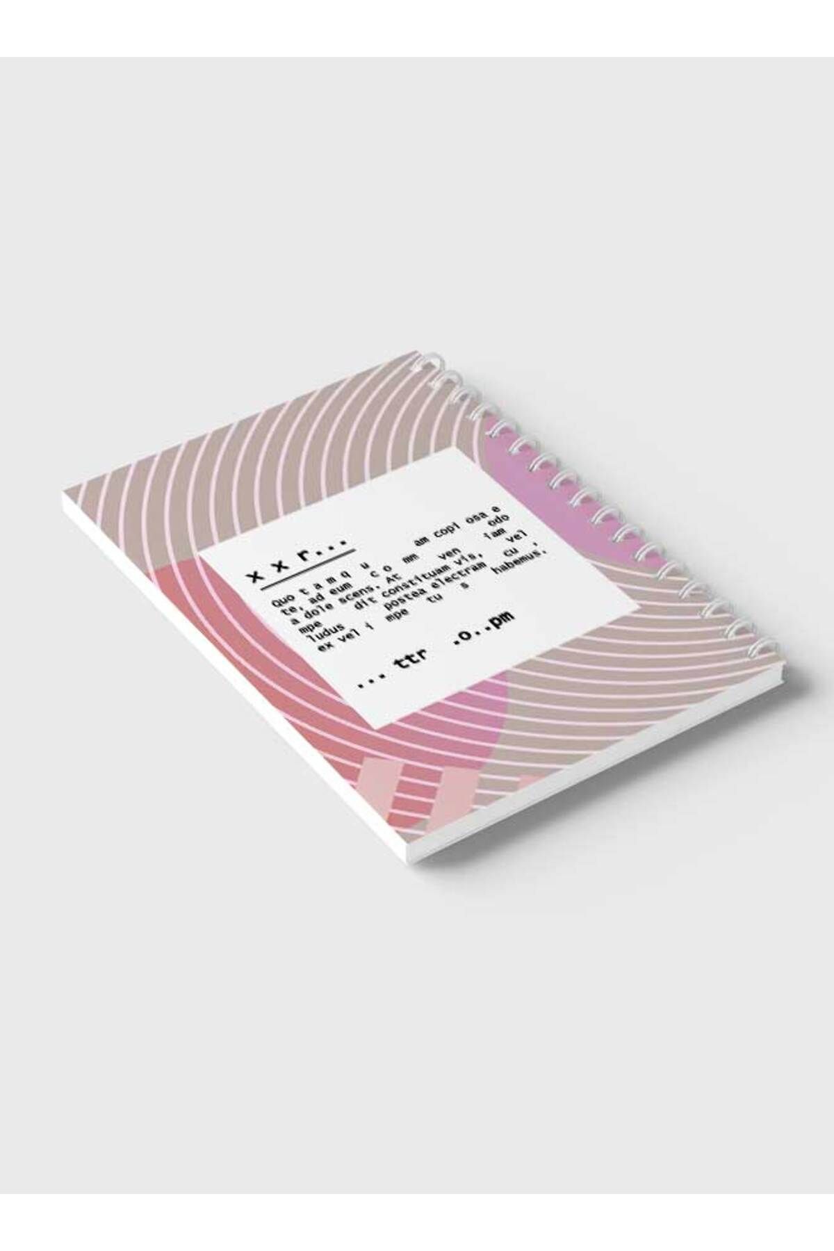 LOWHA-Spiral Notebook with Front and Back Hard Covers Featuring Abstract Design 6