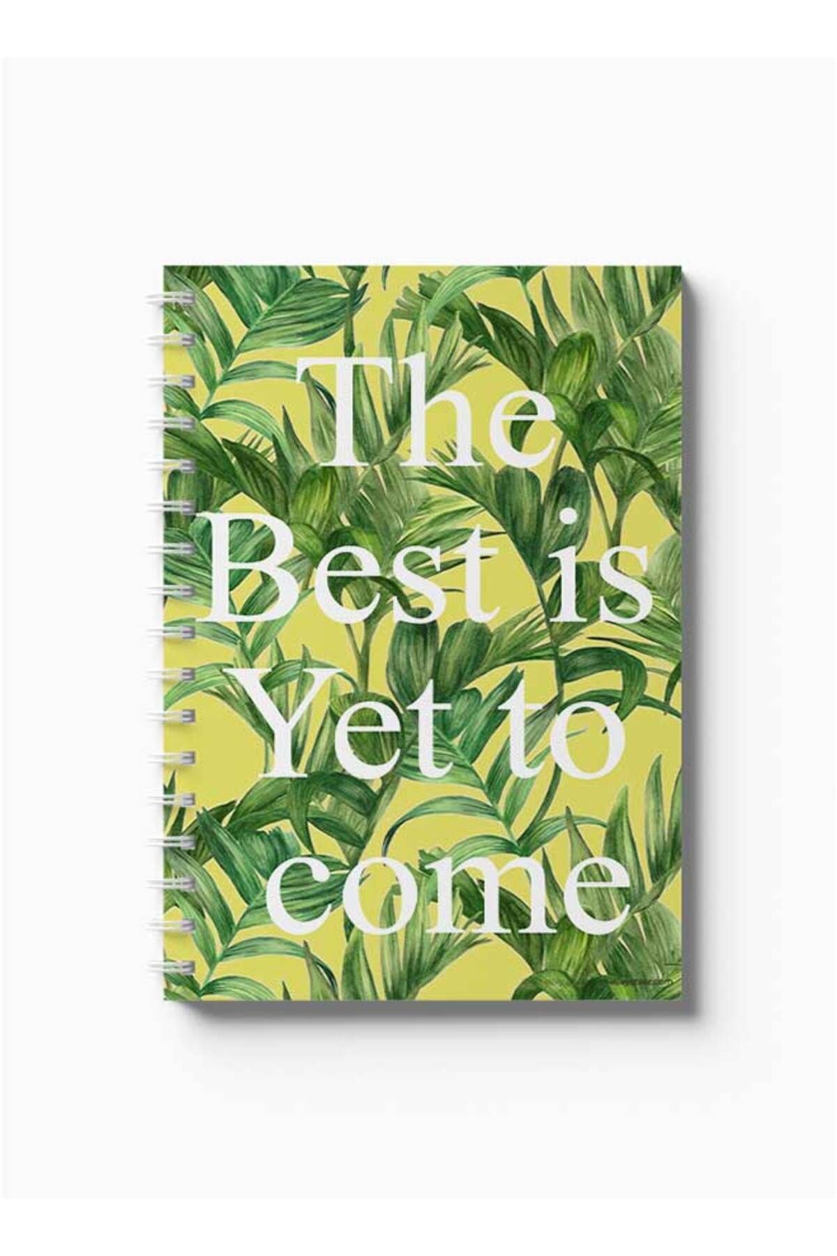 LOWHA-Spiral Notebook with Front and Back Hard Covers Featuring the Best Is Yet to Come Design 5