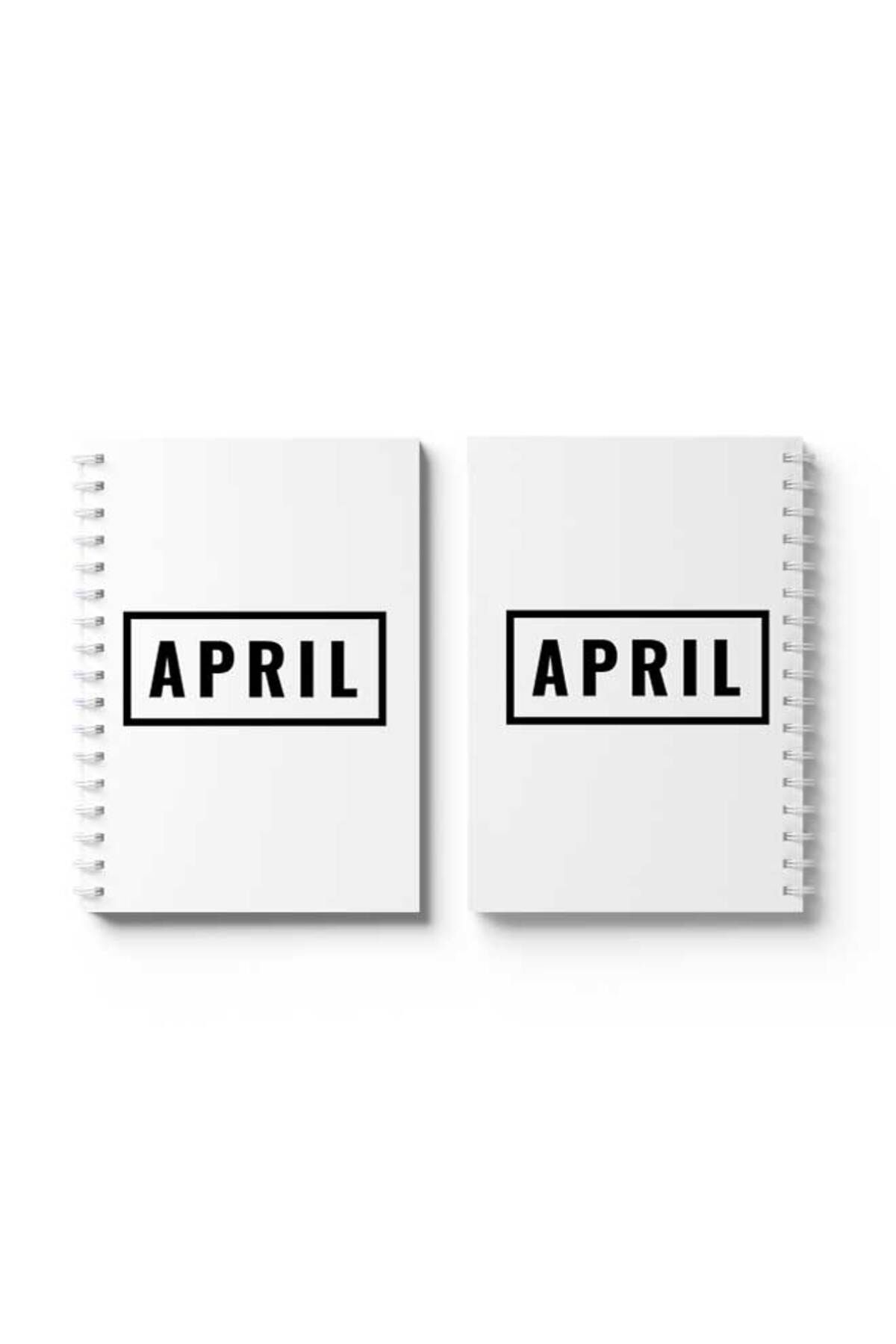 LOWHA-Spiral Notebook with Front and Back Hard Covers Featuring April Design 4