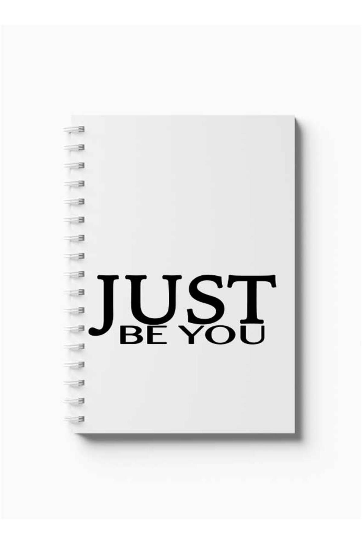 LOWHA-Spiral Notebook with Front and Back Hard Covers Featuring Just Be You Design 5
