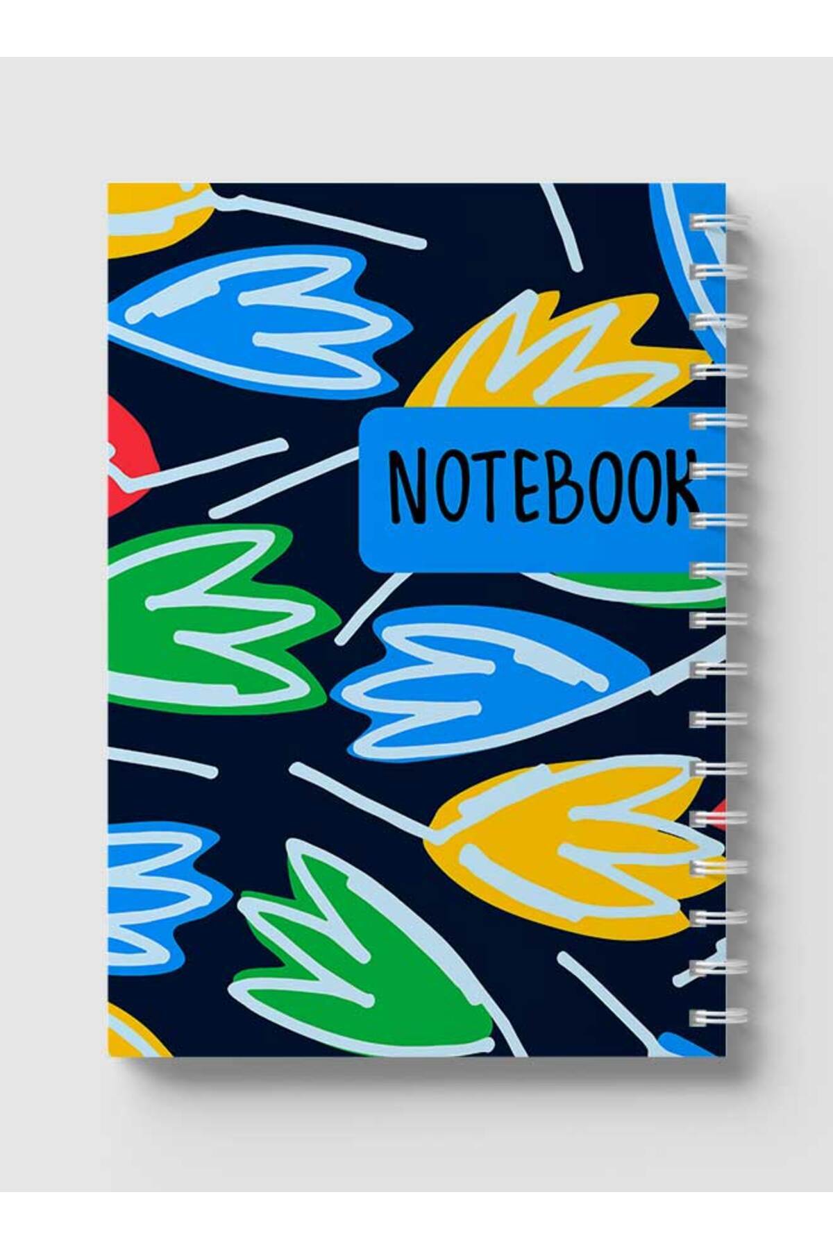 LOWHA-Spiral Notebook with Front and Back Hard Covers Featuring Notebook Leaf Design 5