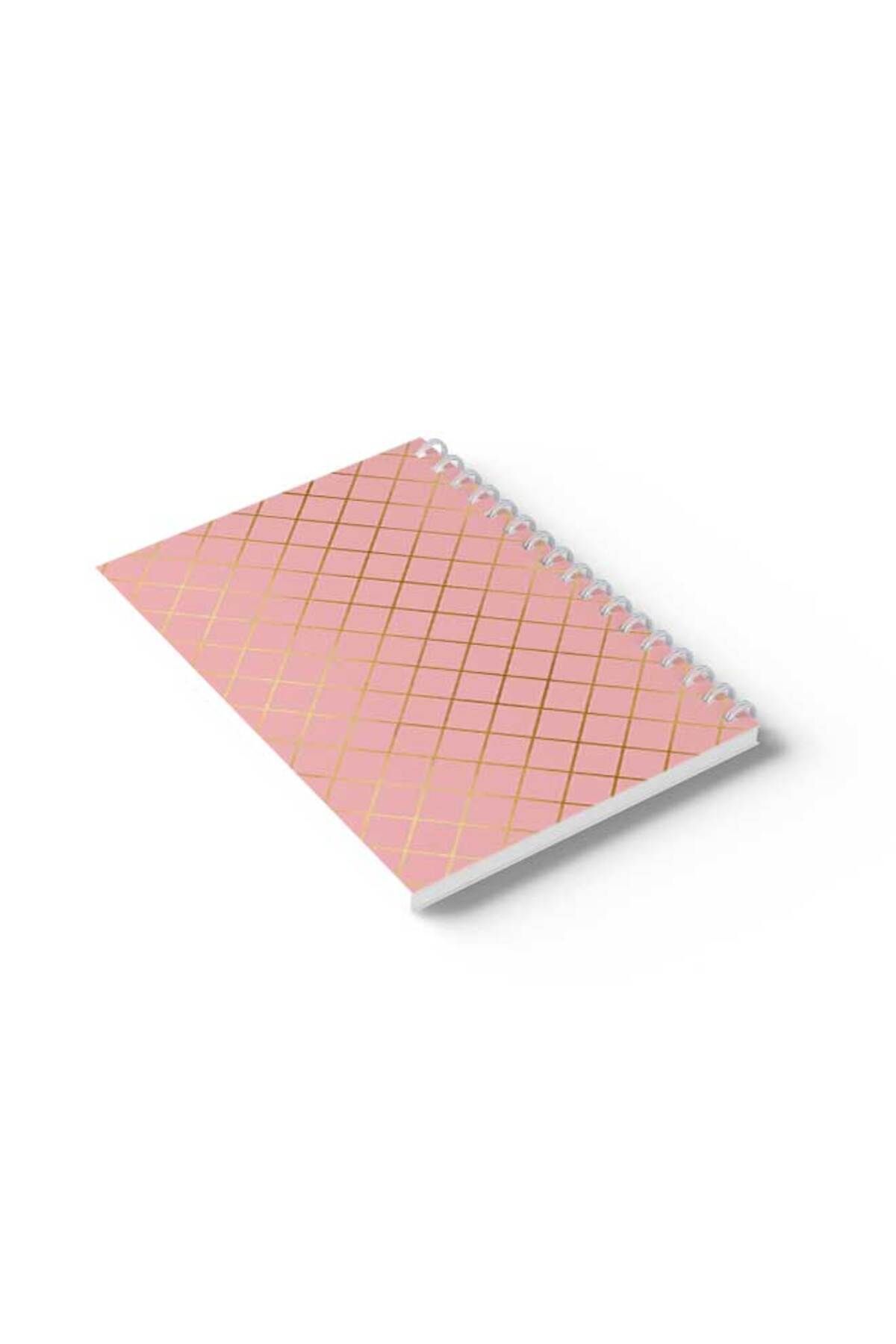 LOWHA-Spiral Notebook with Front and Back Hard Covers Featuring Shapes Design 6