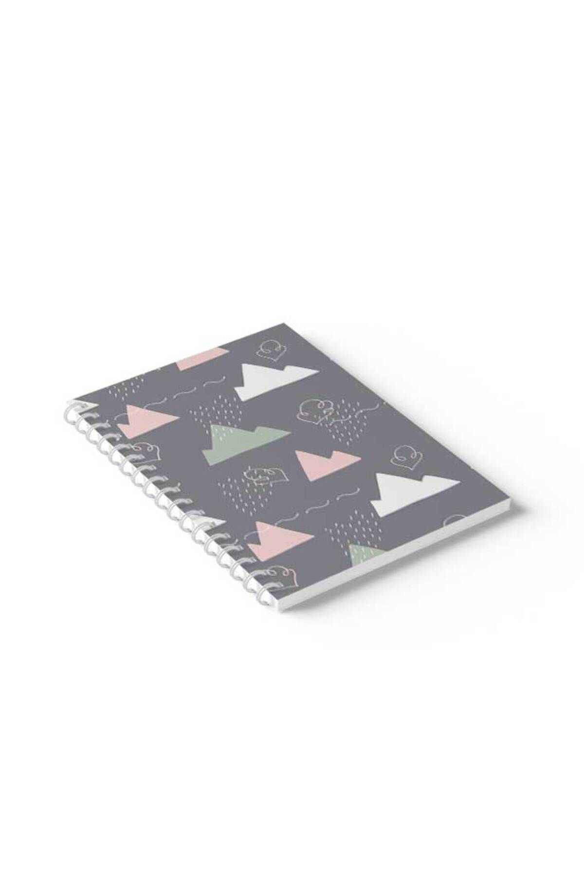 LOWHA-Spiral Notebook with Front and Back Hard Covers Featuring Rain Design 2