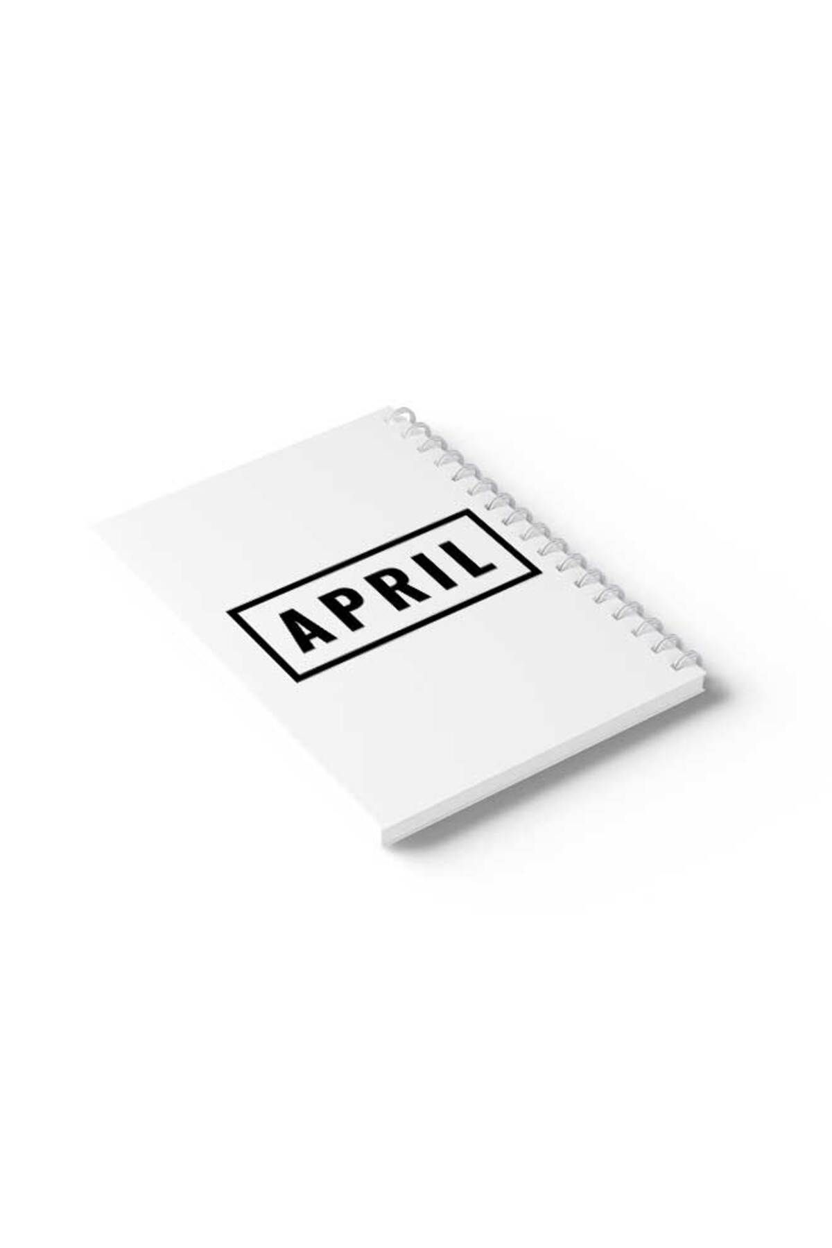 LOWHA-Spiral Notebook with Front and Back Hard Covers Featuring April Design 6