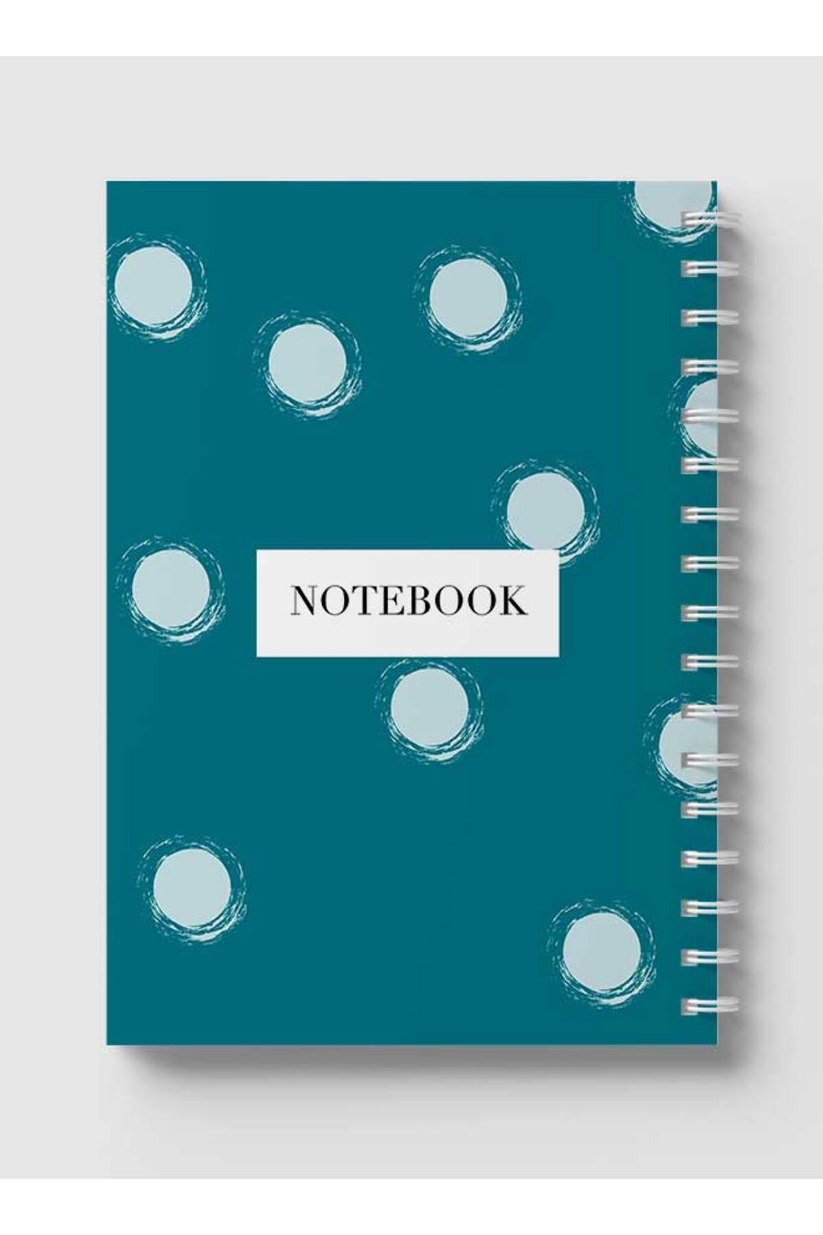 LOWHA-Spiral Notebook with Front and Back Hard Covers Featuring Abstract Design 5