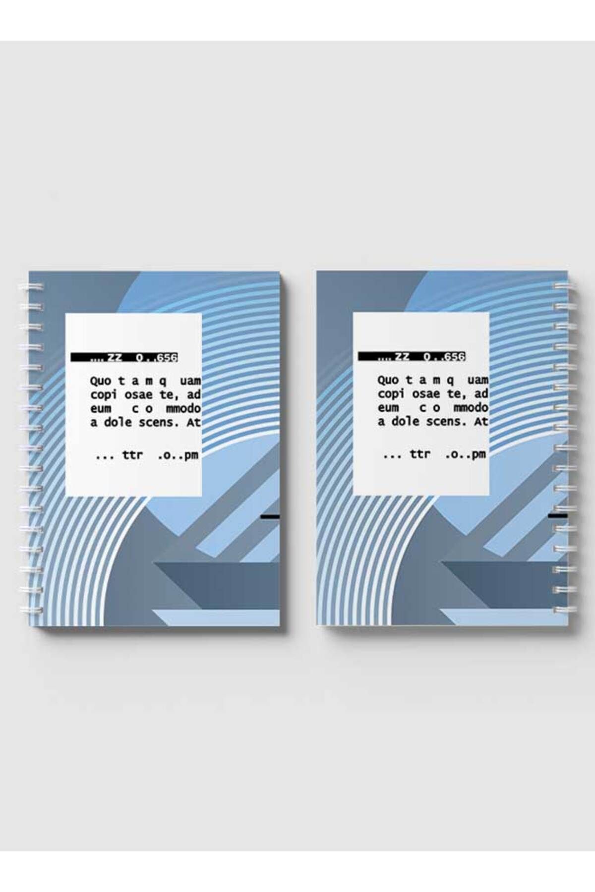 LOWHA-Spiral Notebook with Front and Back Hard Covers Featuring Abstract Design 4