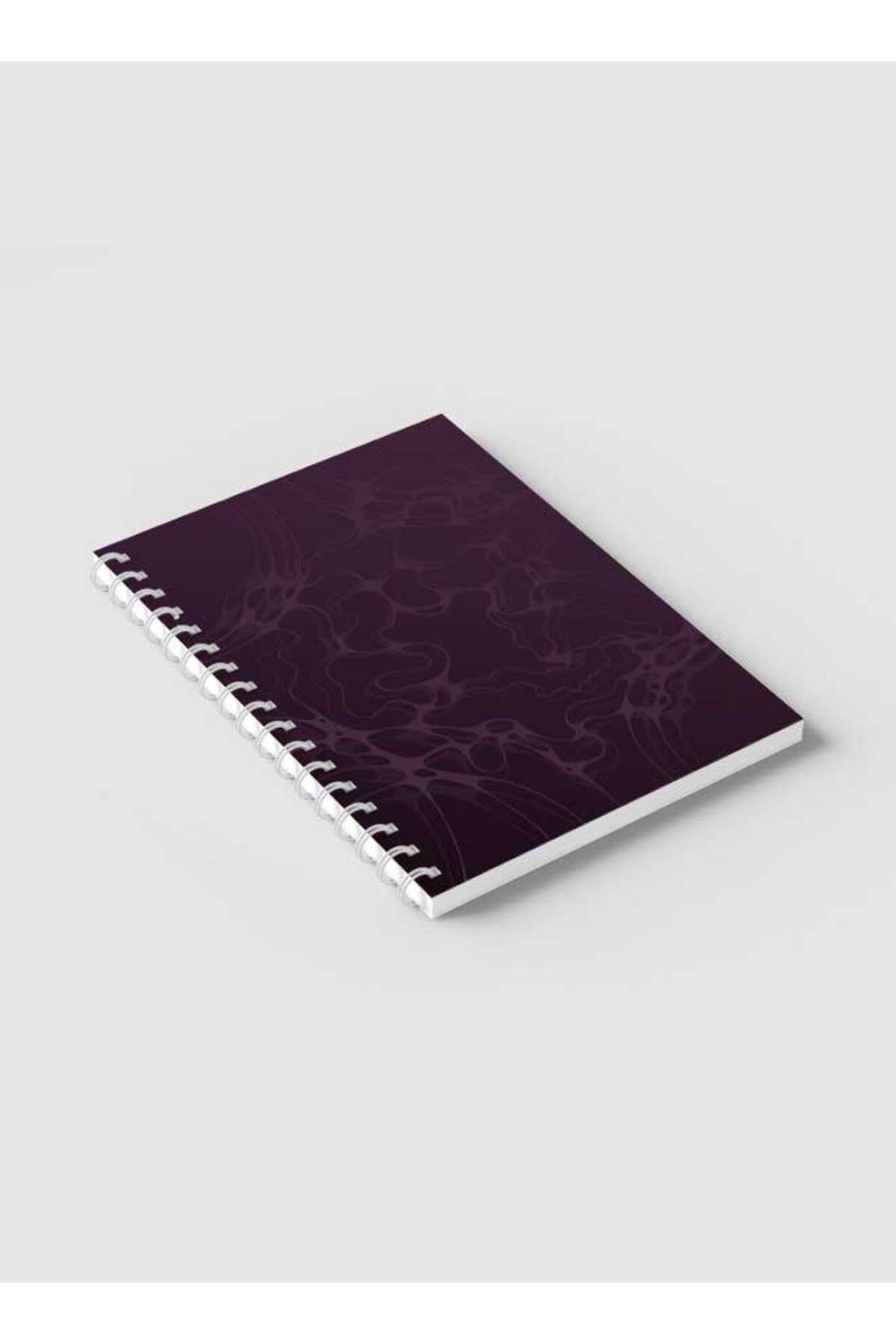LOWHA-Spiral Notebook with Front and Back Hard Covers Featuring Abstract Water Effect Design 2