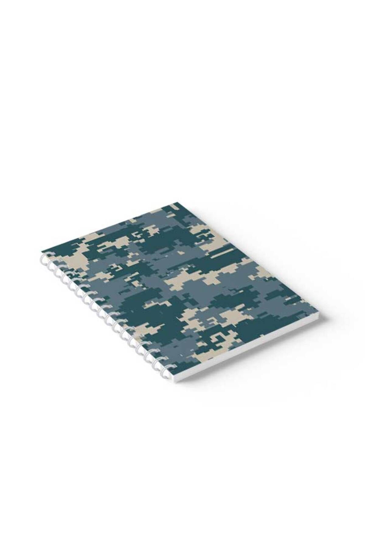 LOWHA-Spiral Notebook with Front and Back Hard Covers Featuring Pixels Design 2