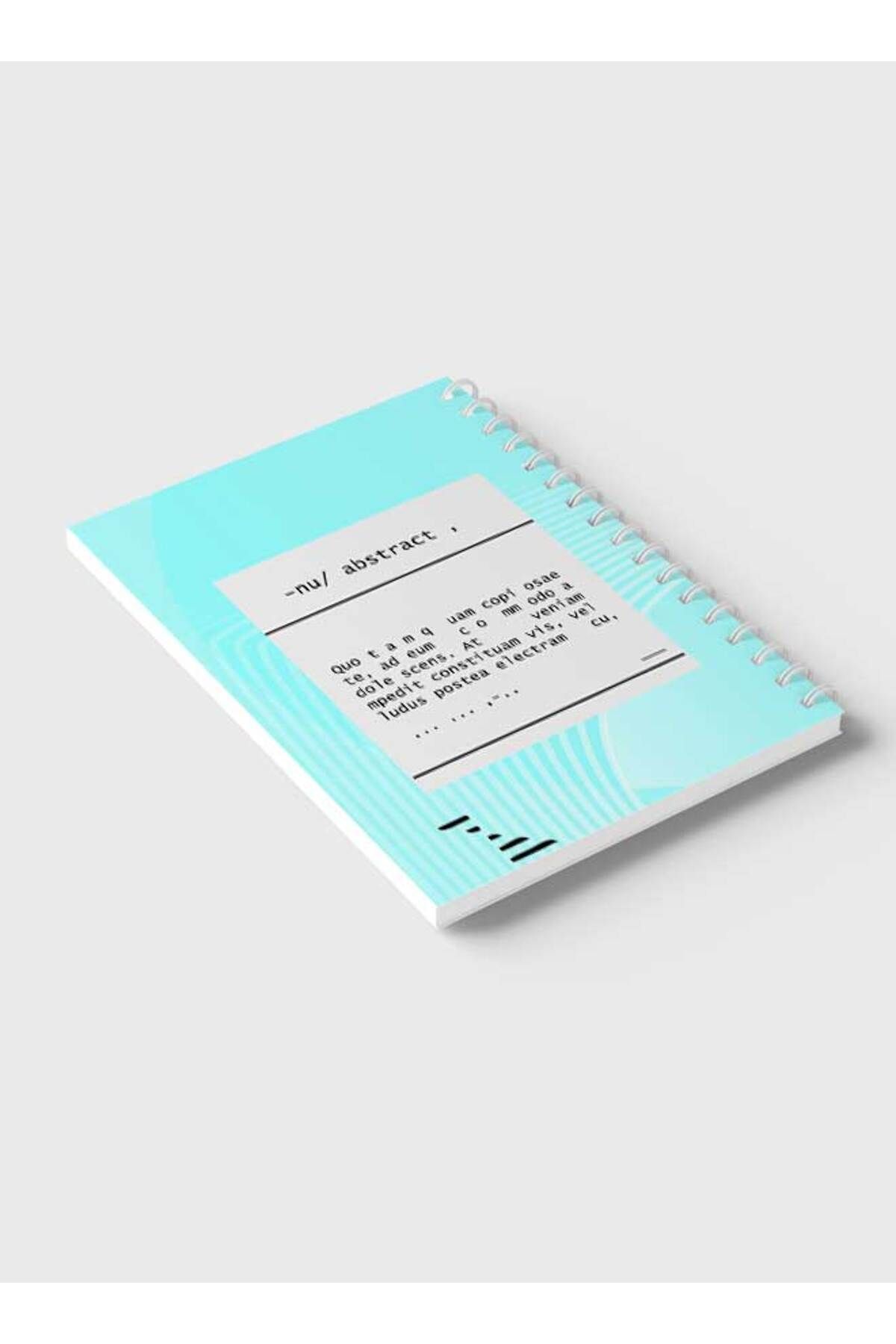 LOWHA-Spiral Notebook with Front and Back Hard Covers Featuring Abstract Design 6