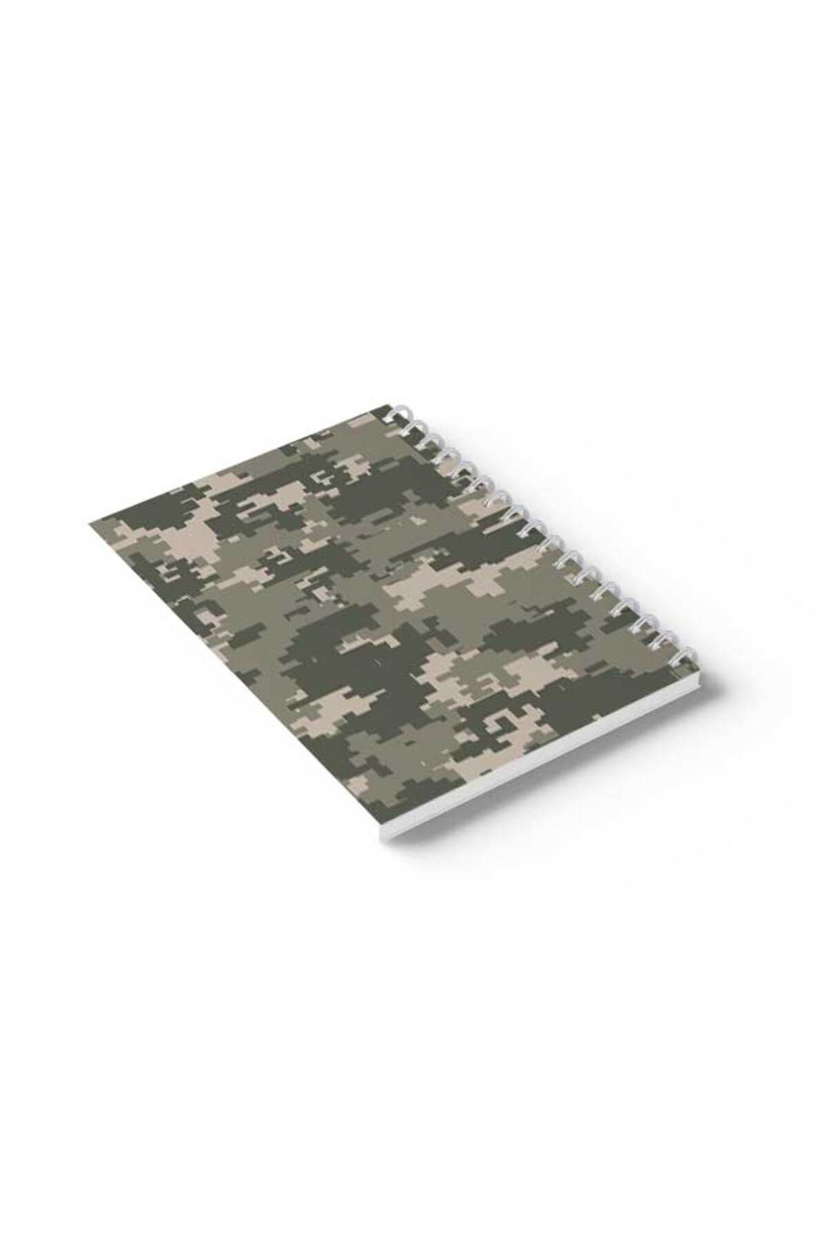 LOWHA-Spiral Notebook with Front and Back Hard Covers Featuring Pixels Design 6