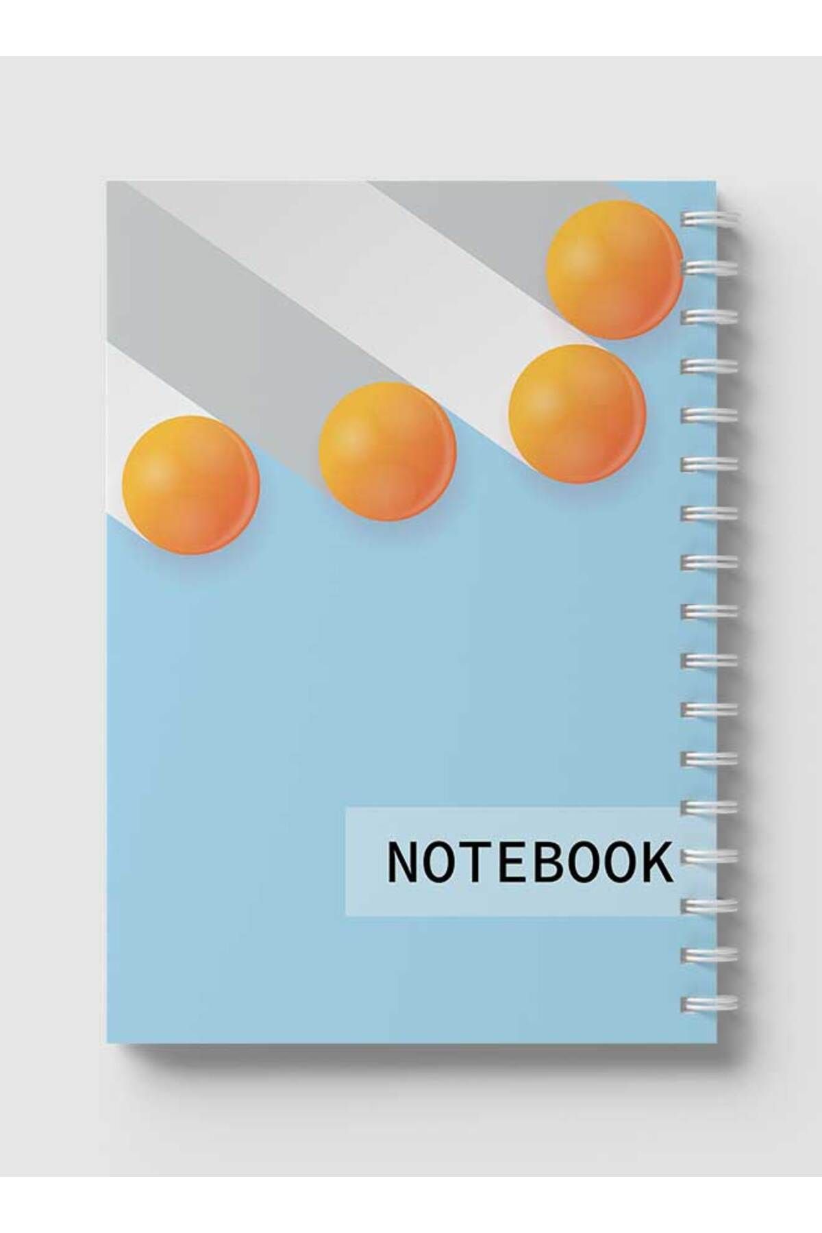 LOWHA-Spiral Notebook with Front and Back Hard Covers Featuring Circular Gradient Design 5
