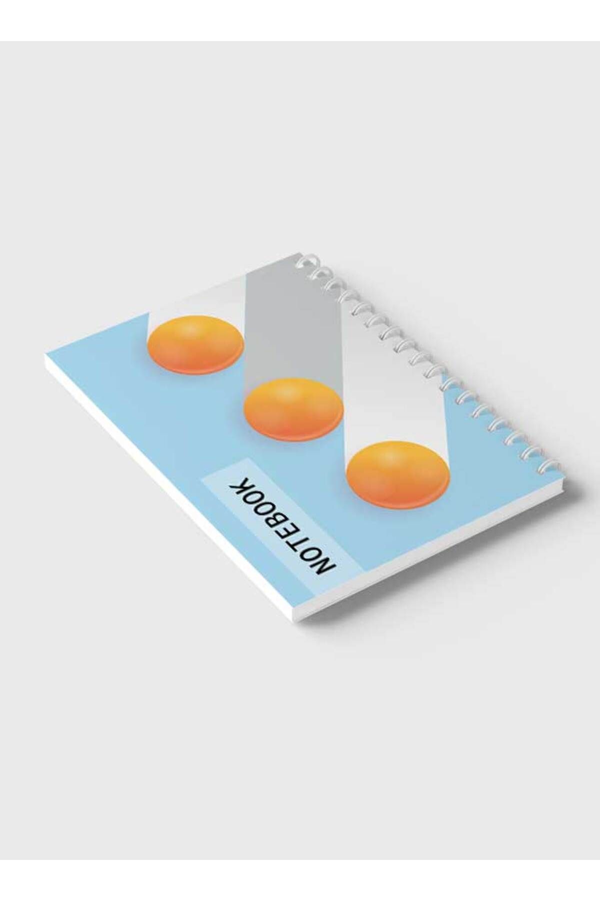 LOWHA-Spiral Notebook with Front and Back Hard Covers Featuring Circular Gradient Design 6