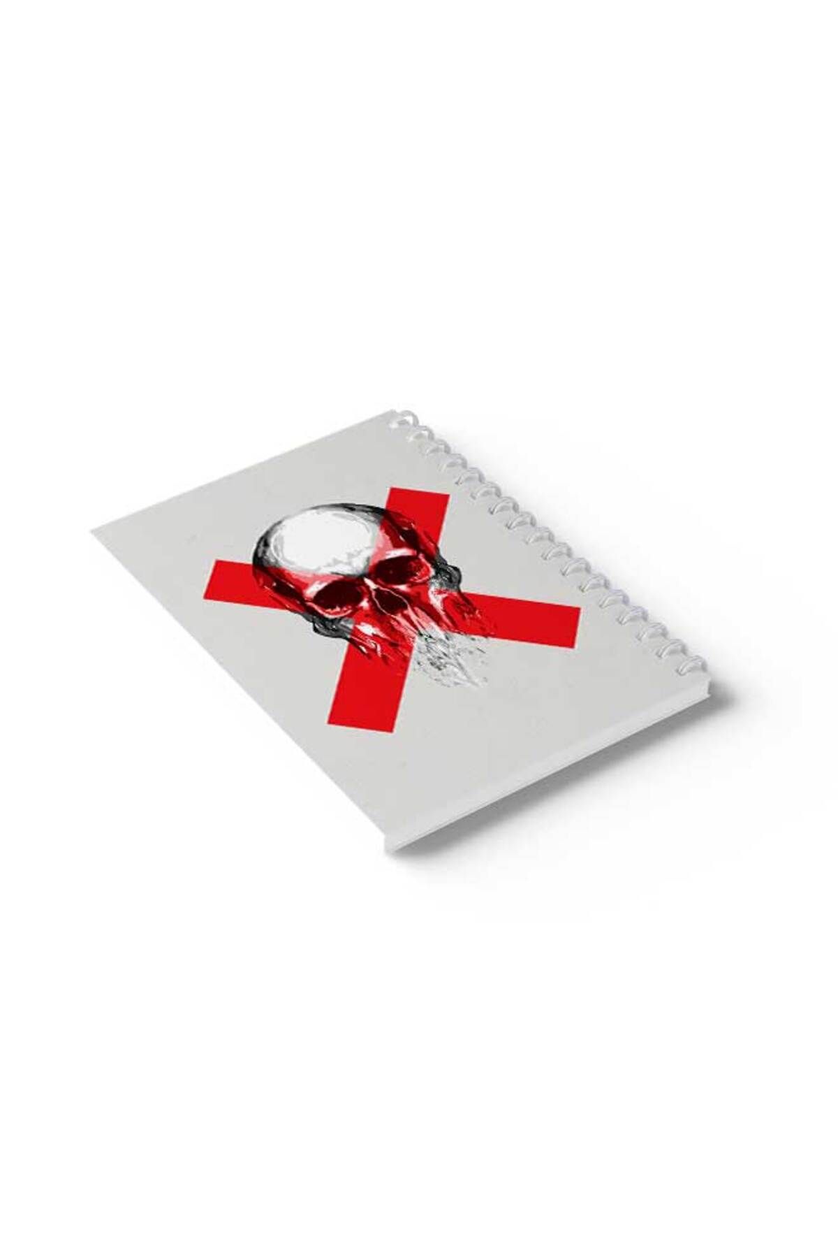 LOWHA-Spiral Notebook with Front and Back Hard Covers Featuring Danger Design 6