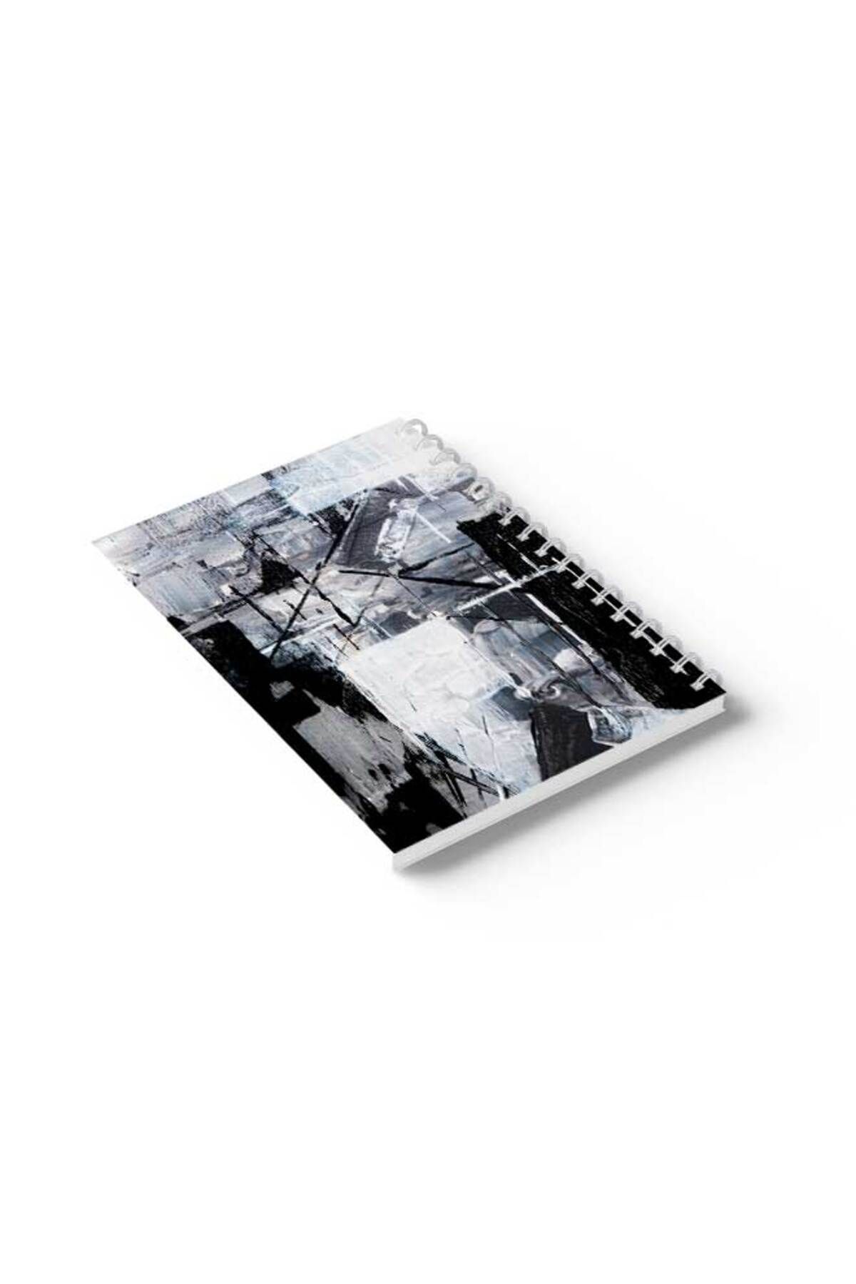 LOWHA-Spiral Notebook with Front and Back Hard Covers Featuring Colour Mix Design 6