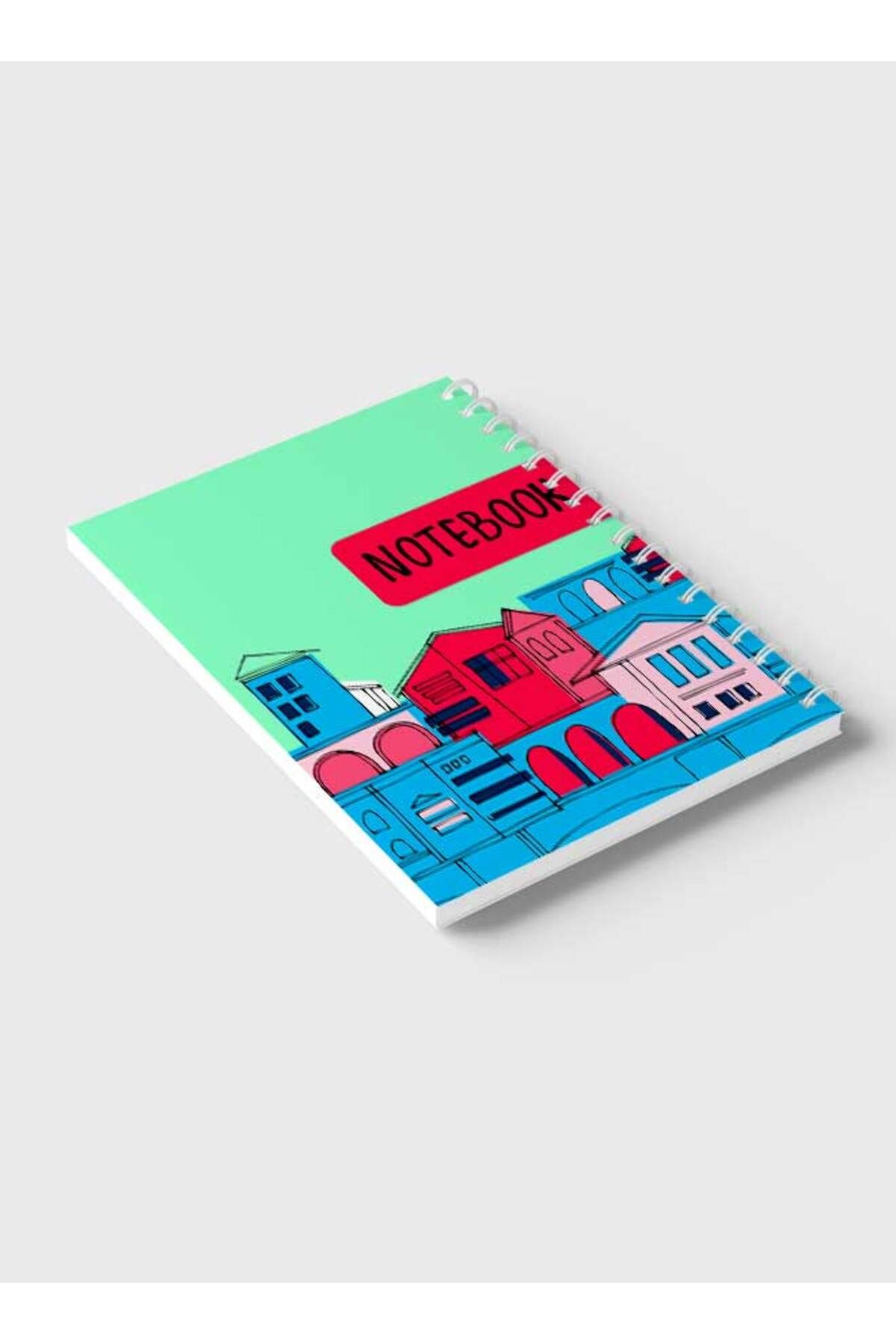 LOWHA-Spiral Notebook with Front and Back Hard Covers Featuring Notebook Seamless Design 6