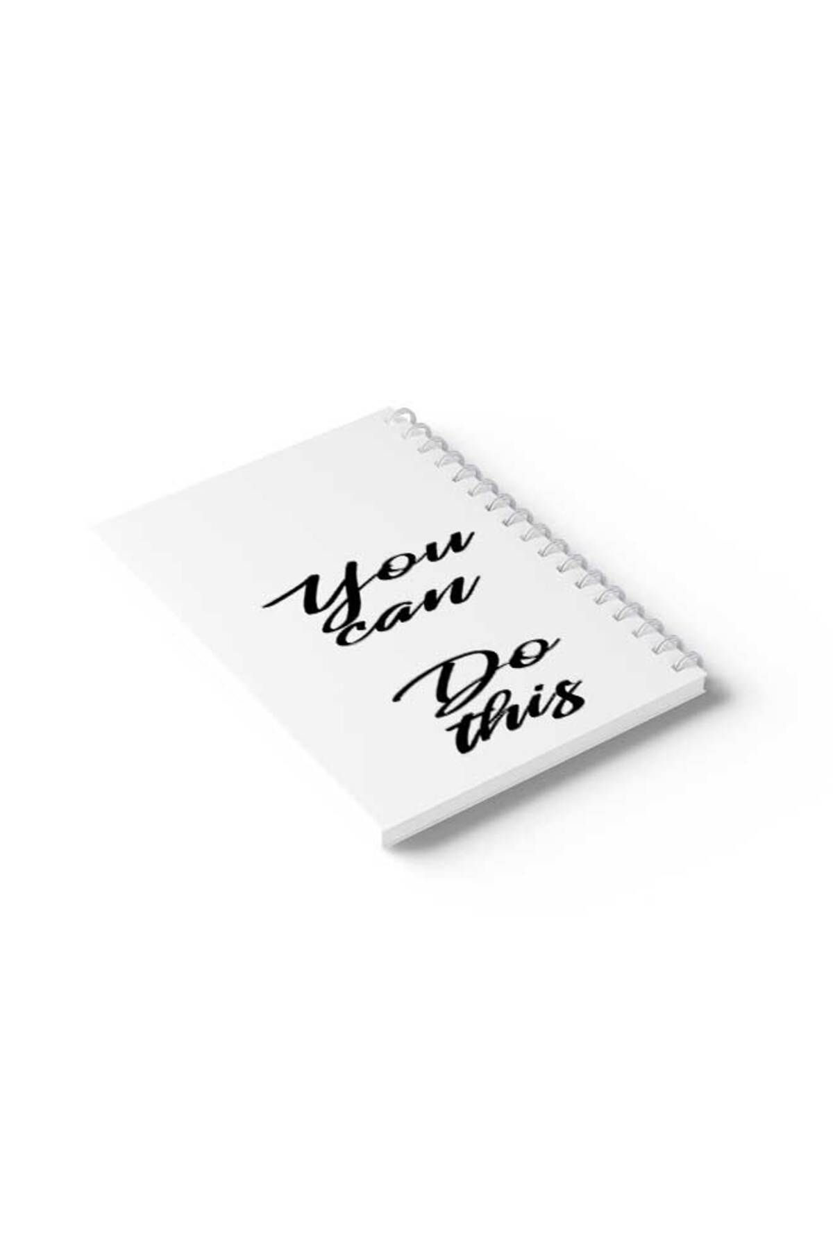 LOWHA-Spiral Notebook with Front and Back Hard Covers Featuring You Can Do This Design 6