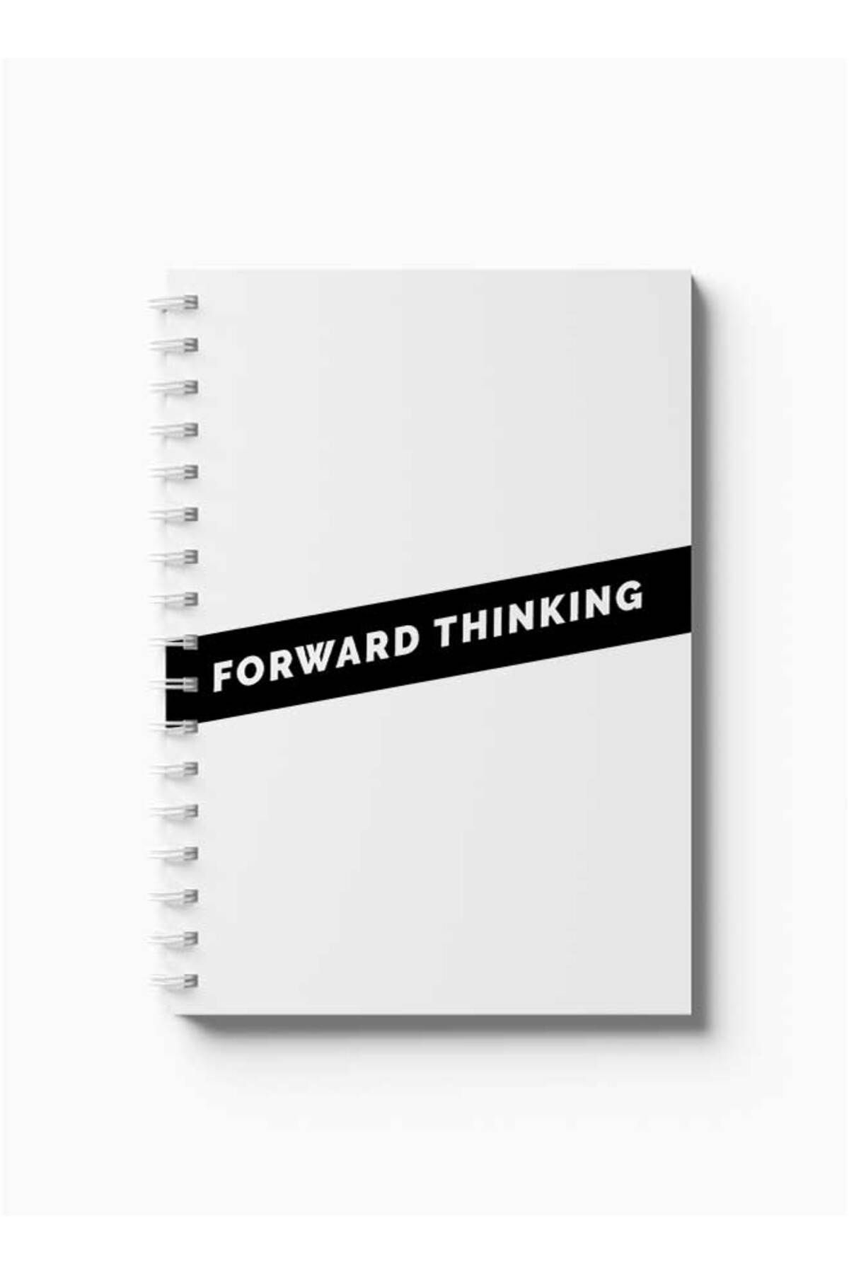 LOWHA-Spiral Notebook with Front and Back Hard Covers Featuring Forward Thinking Design 5