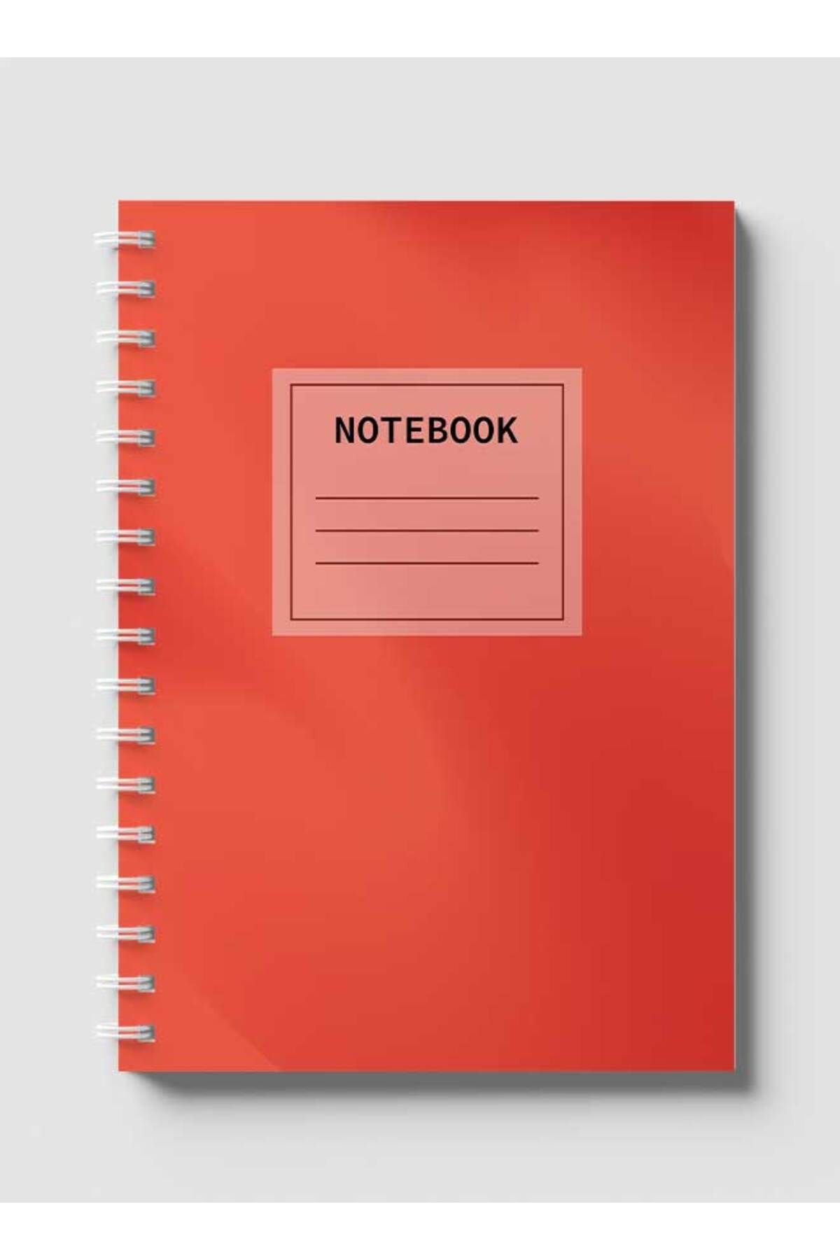 LOWHA-Spiral Notebook with Front and Back Hard Covers Featuring Minimalist Gradient Design 1