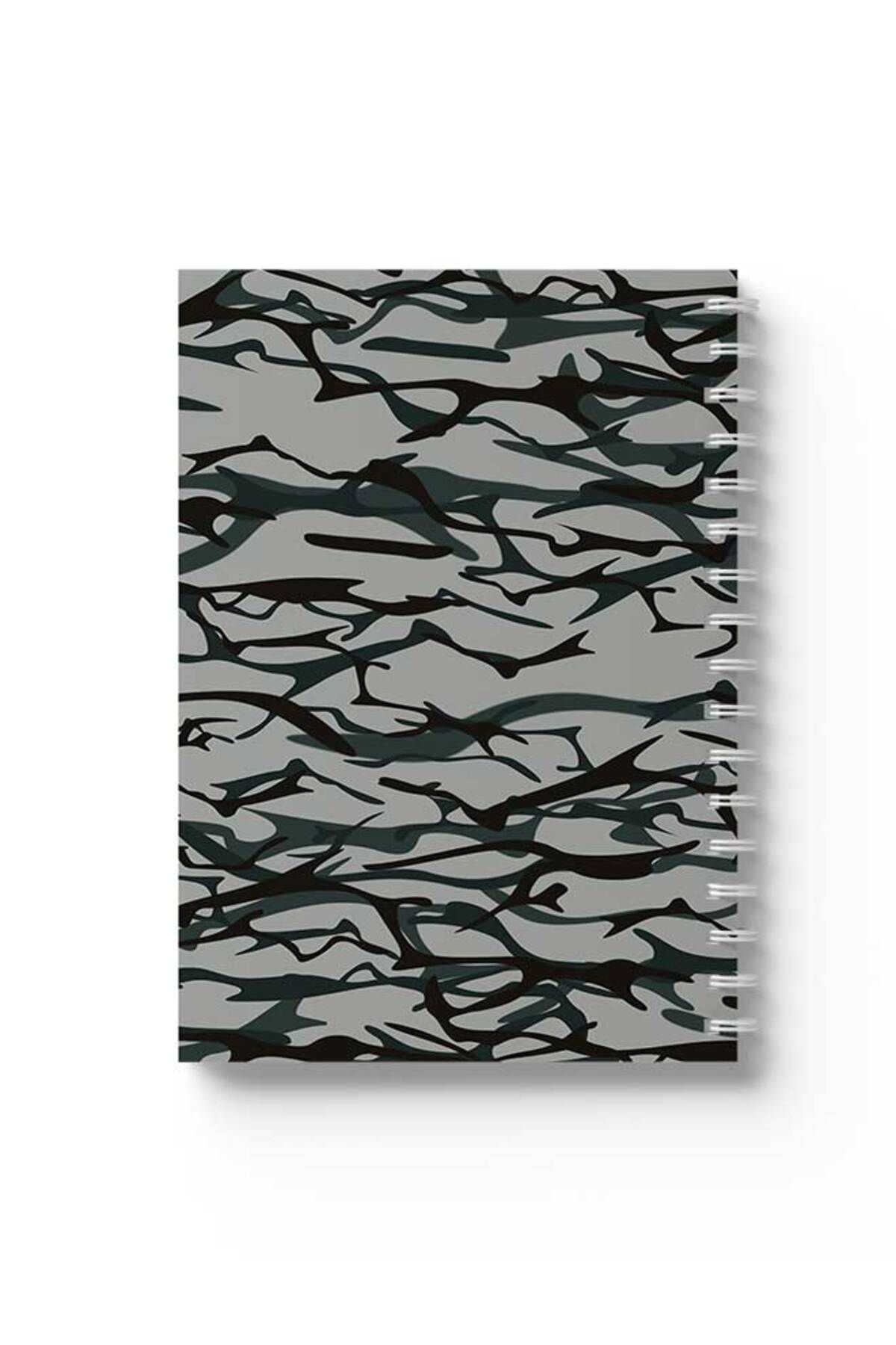 LOWHA-Spiral Notebook with Front and Back Hard Covers Featuring Shapes Design 1
