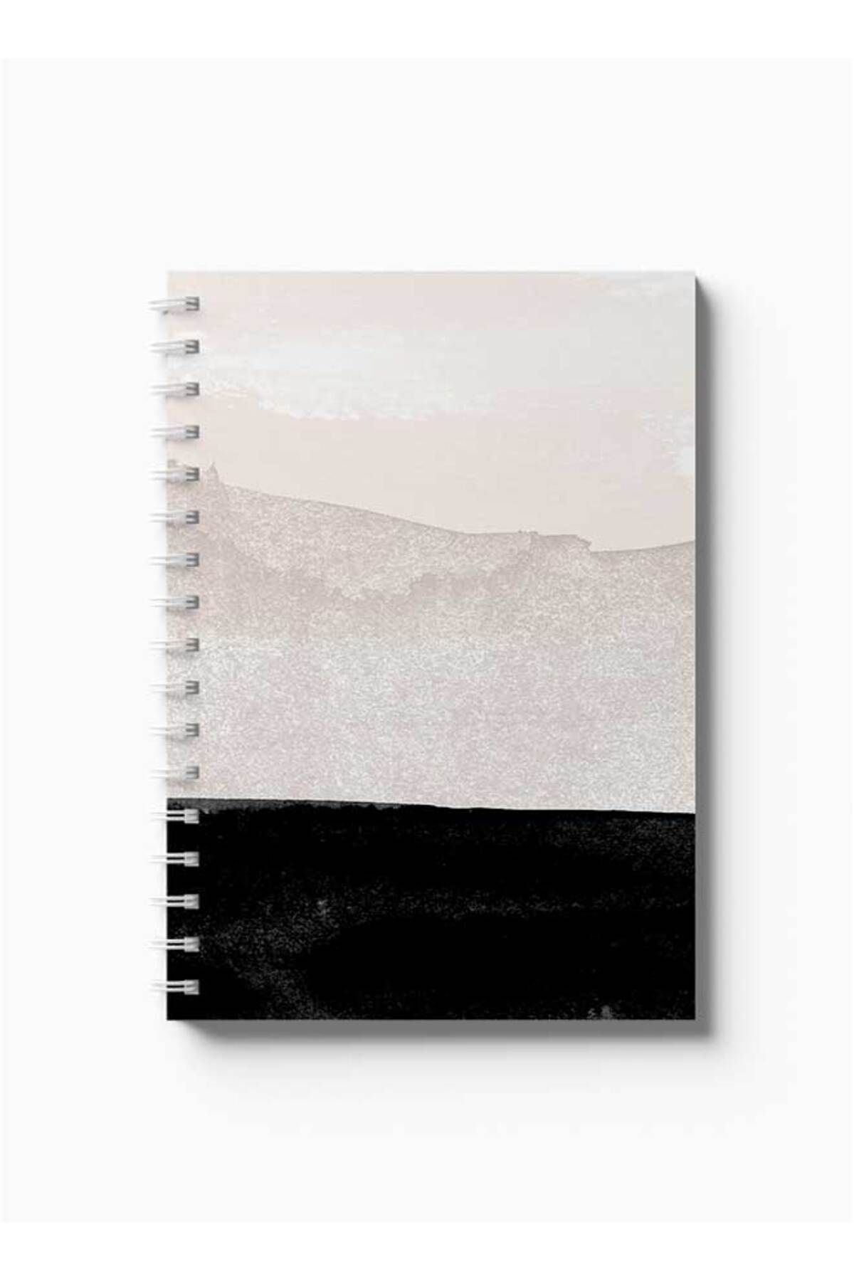 LOWHA-Spiral Notebook with Front and Back Hard Covers Featuring Dark Design 5