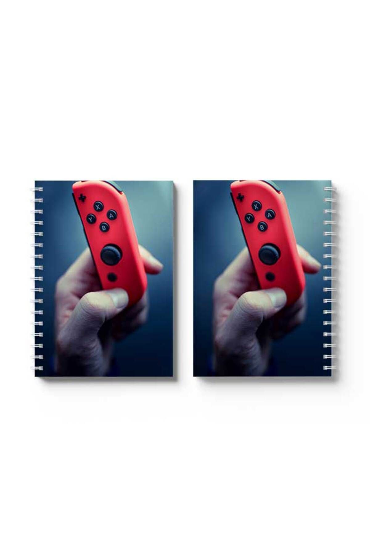 LOWHA-Spiral Notebook with Front and Back Hard Covers Featuring Let's Play Design 4