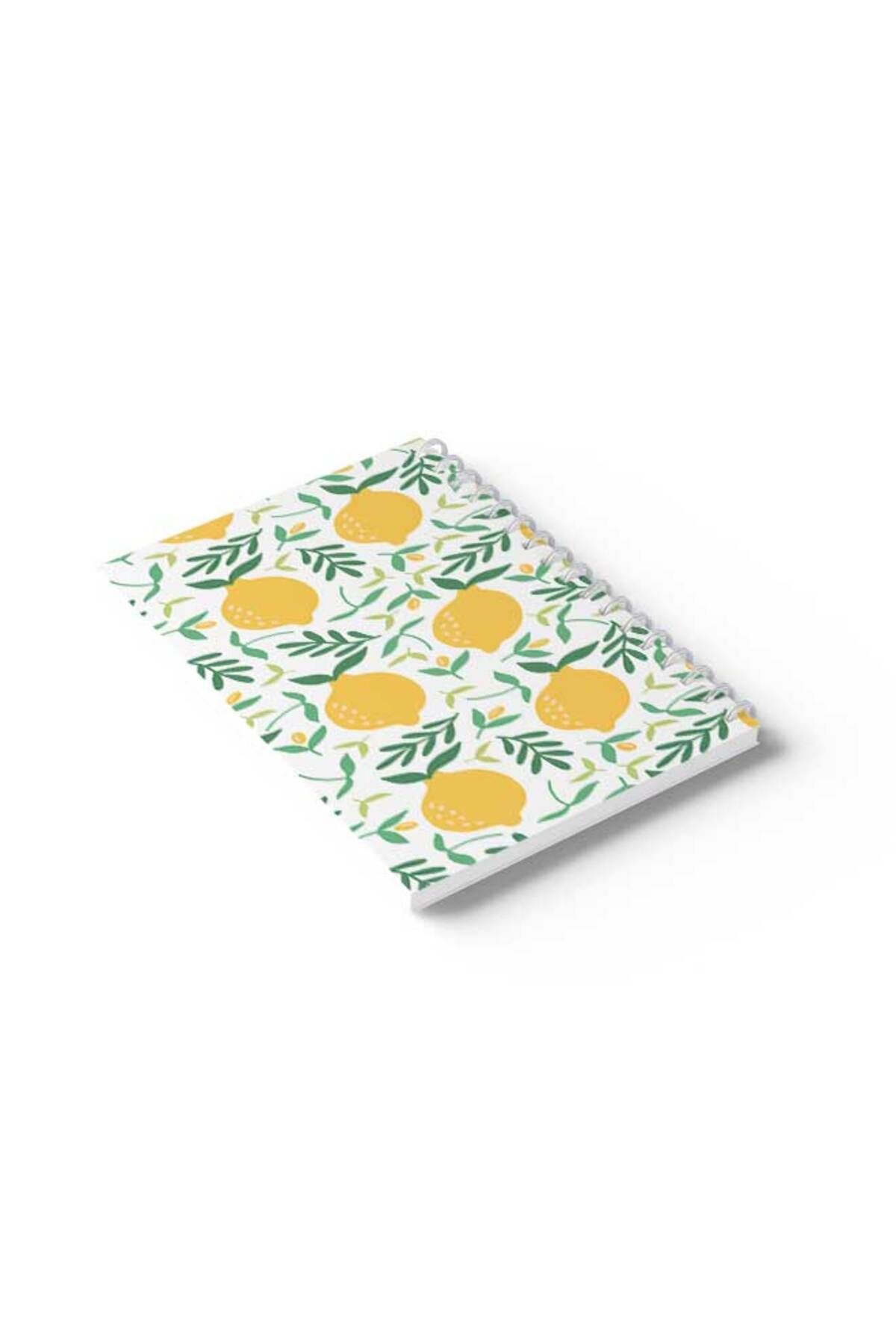 LOWHA-Spiral Notebook with Front and Back Hard Covers Featuring Lemon Design 6