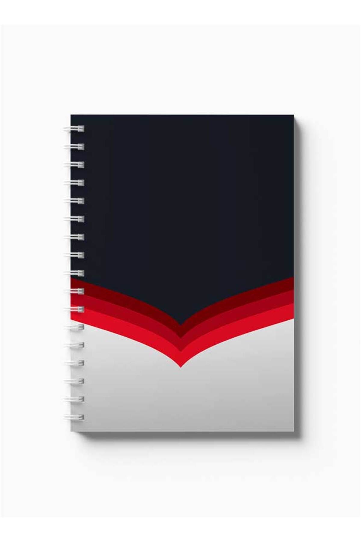 LOWHA-Spiral Notebook with Front and Back Hard Covers Featuring Dark Design 5