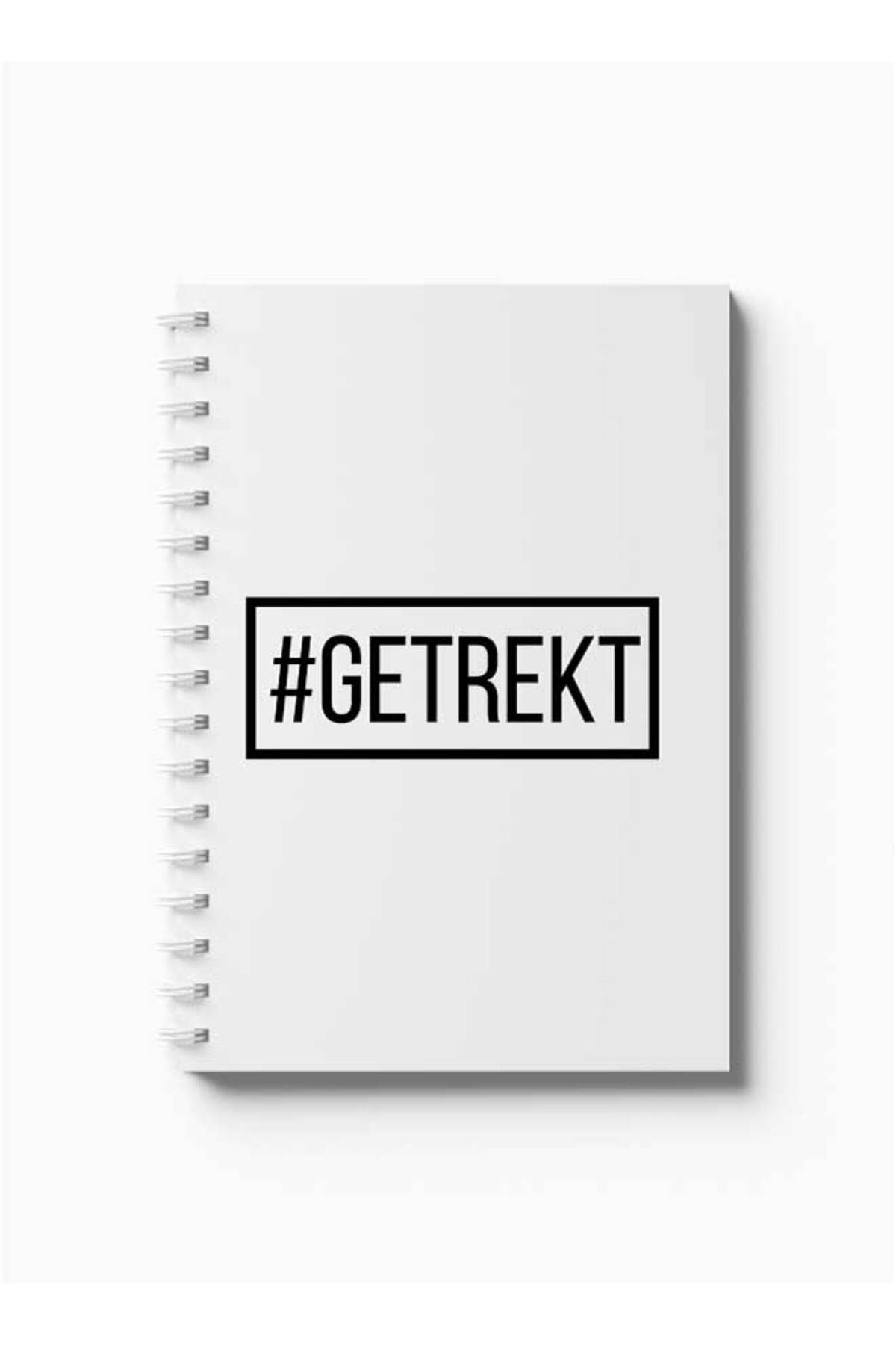 LOWHA-Spiral Notebook with Front and Back Hard Covers Featuring Getrekt Design 5