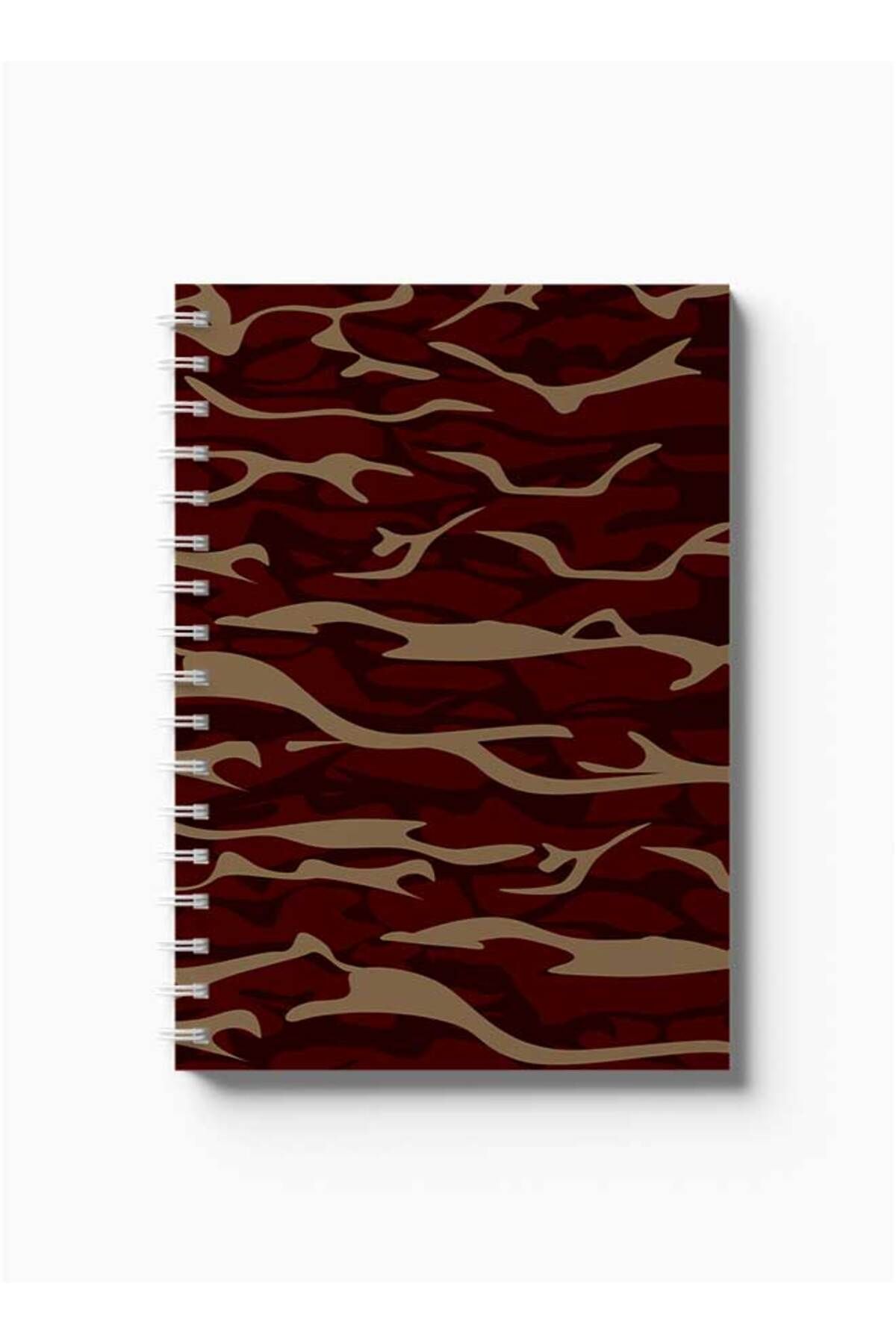 LOWHA-Spiral Notebook with Front and Back Hard Covers Featuring Shapes Design 5