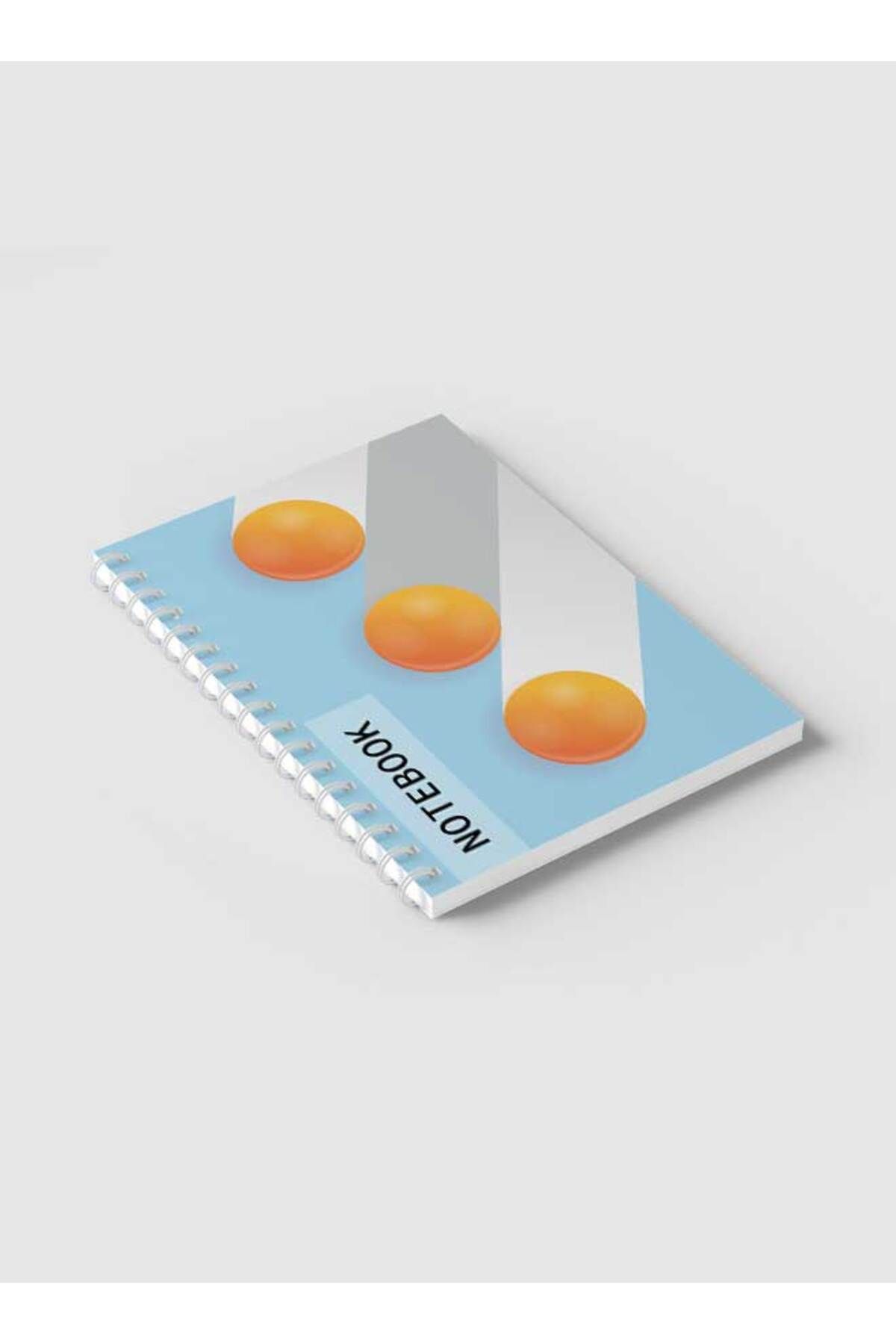 LOWHA-Spiral Notebook with Front and Back Hard Covers Featuring Circular Gradient Design 2